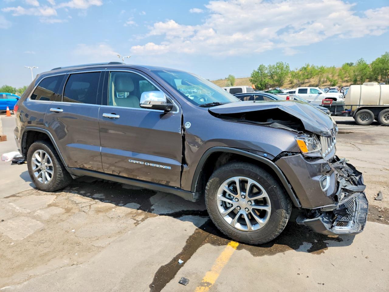 2015 Jeep Grand Cherokee Limited Серый vin: 1C4RJFBG8FC704567