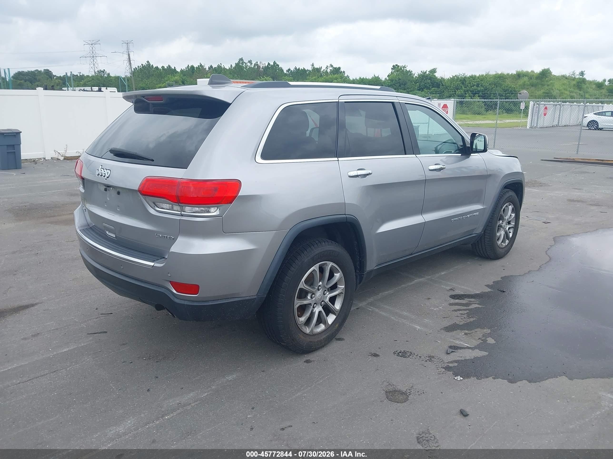 2015 Jeep Grand Cherokee Limited Gray vin: 1C4RJFBG8FC706223