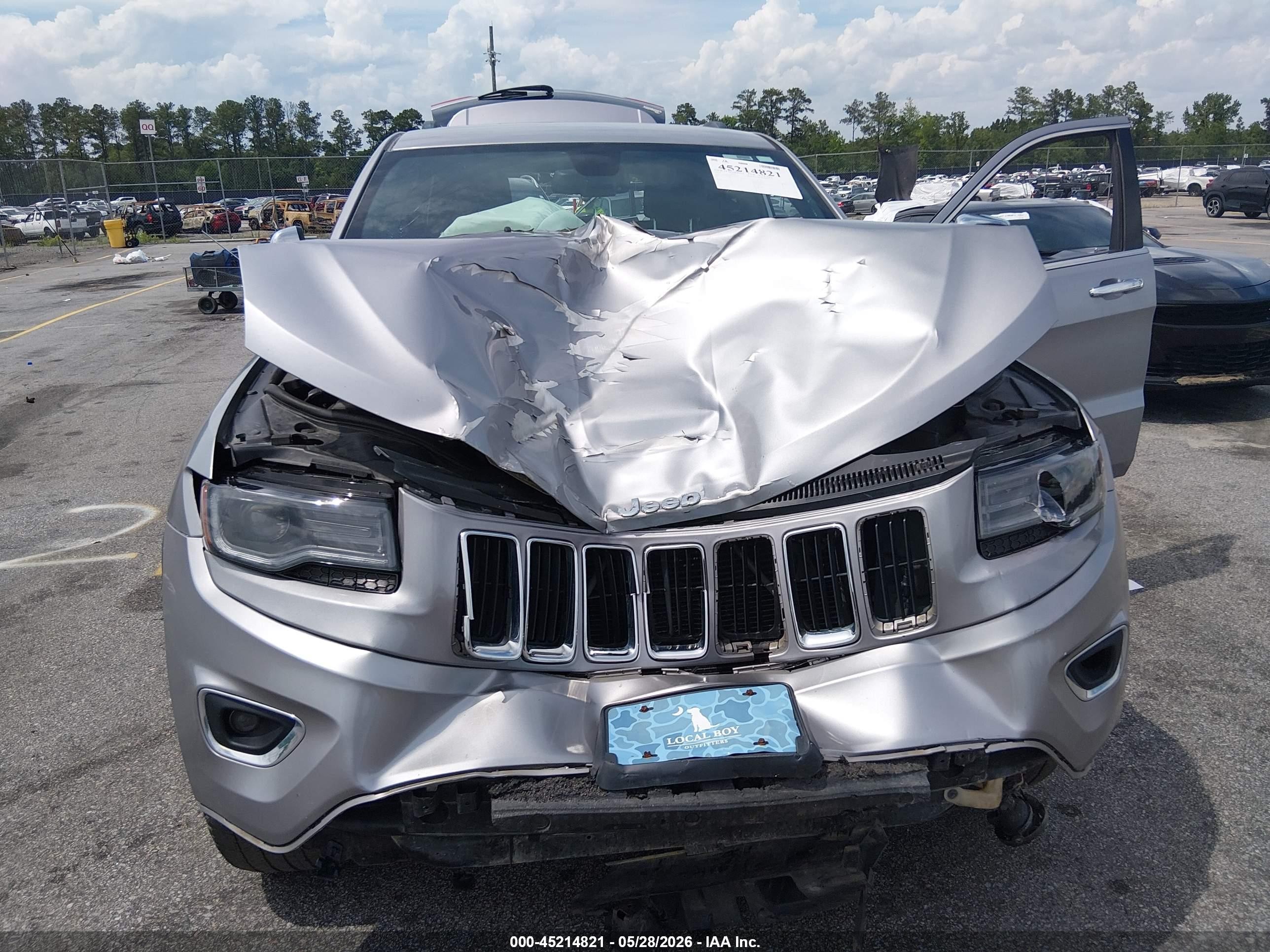 2015 Jeep Grand Cherokee Limited Gray vin: 1C4RJFBG8FC712197