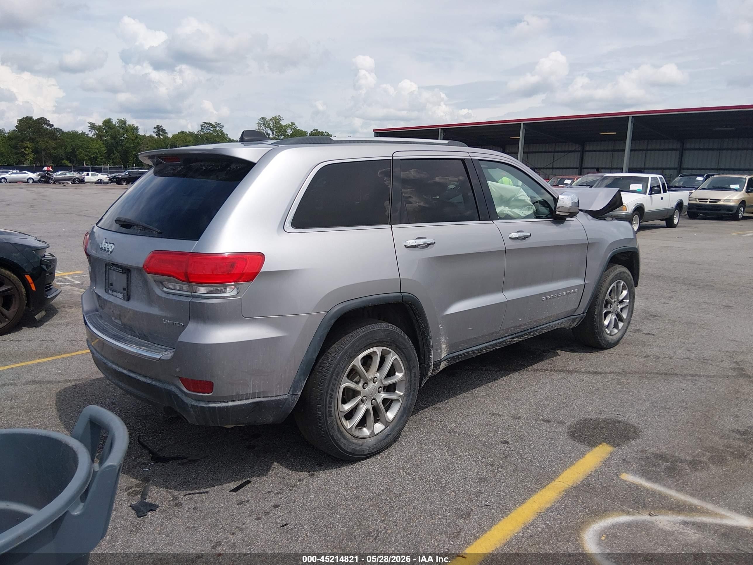 2015 Jeep Grand Cherokee Limited Gray vin: 1C4RJFBG8FC712197