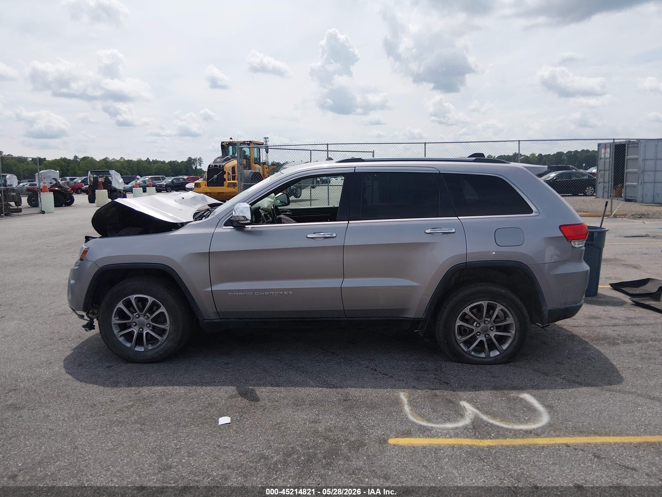 2015 Jeep Grand Cherokee Limited Gray vin: 1C4RJFBG8FC712197