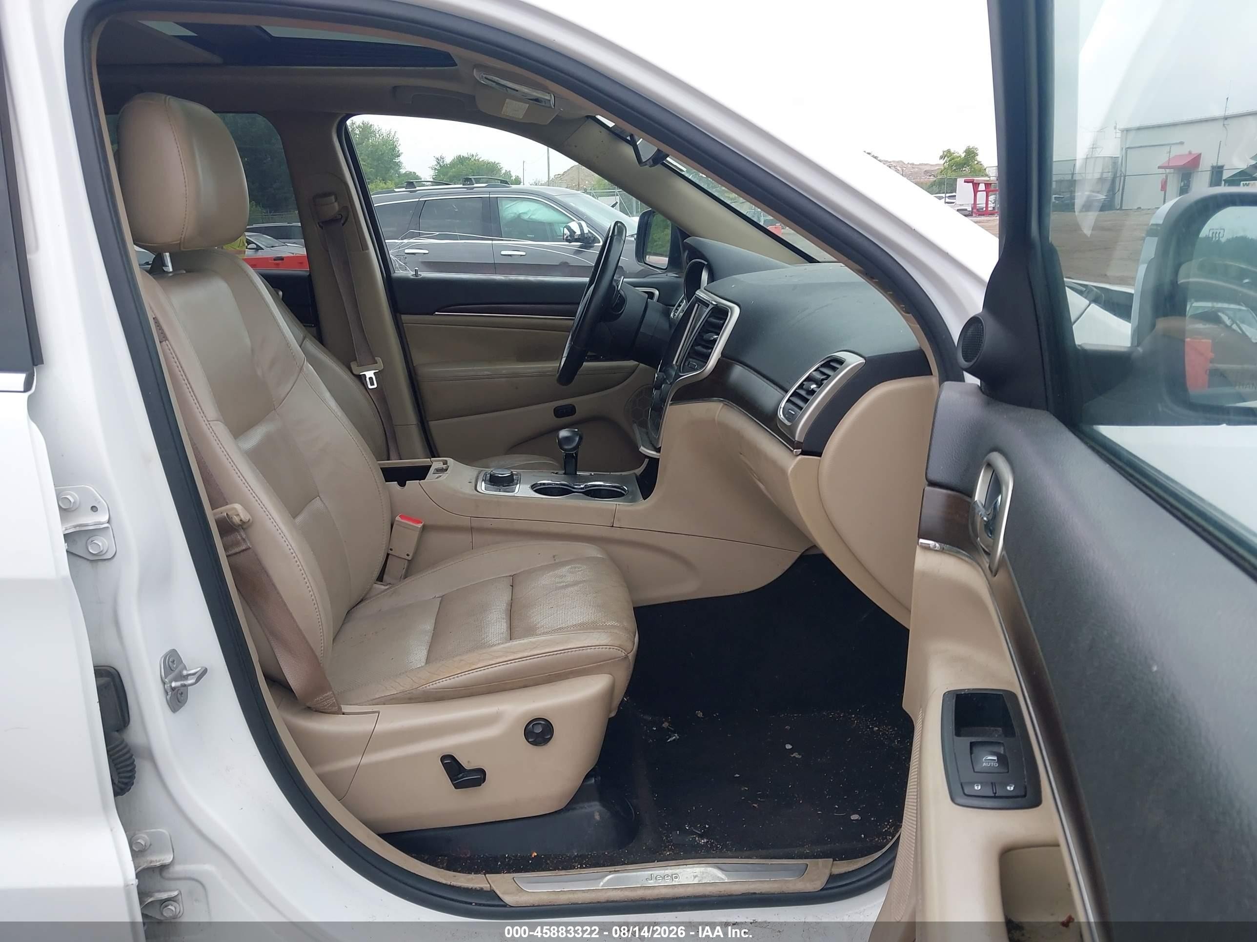 2015 Jeep Grand Cherokee Limited White vin: 1C4RJFBG8FC731879