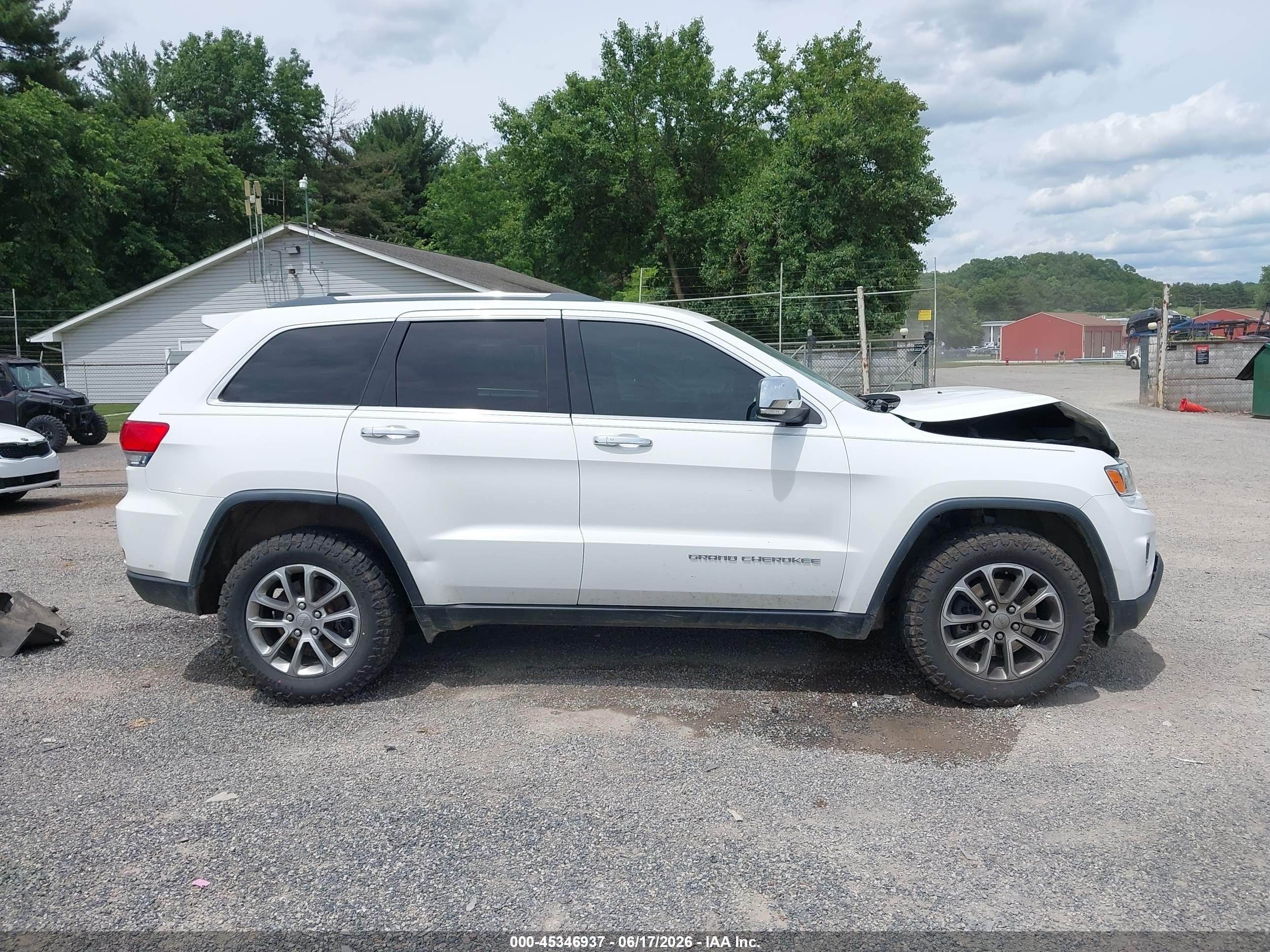2015 Jeep Grand Cherokee Limited White vin: 1C4RJFBG8FC733552