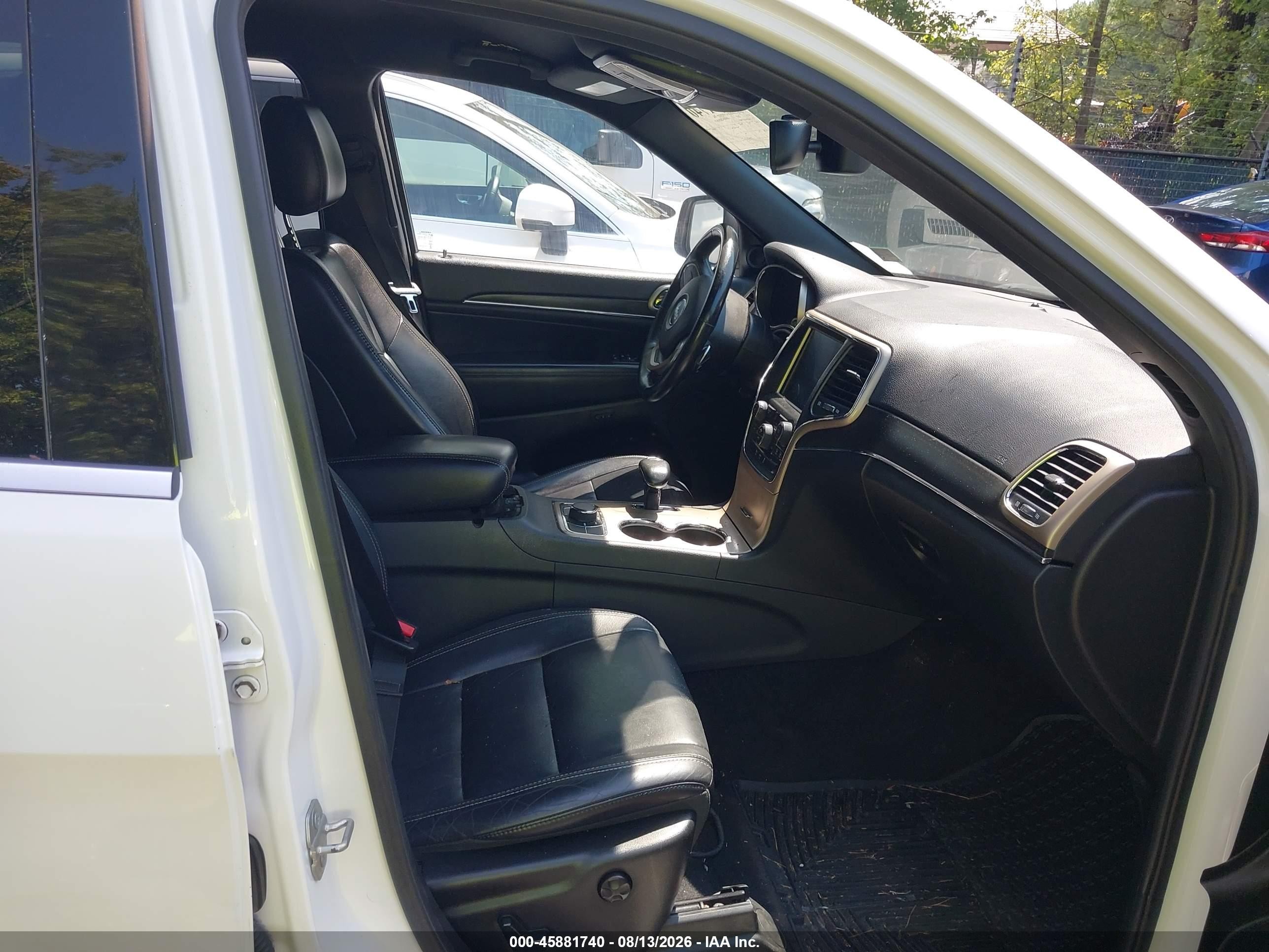 2015 Jeep Grand Cherokee Limited White vin: 1C4RJFBG8FC738878