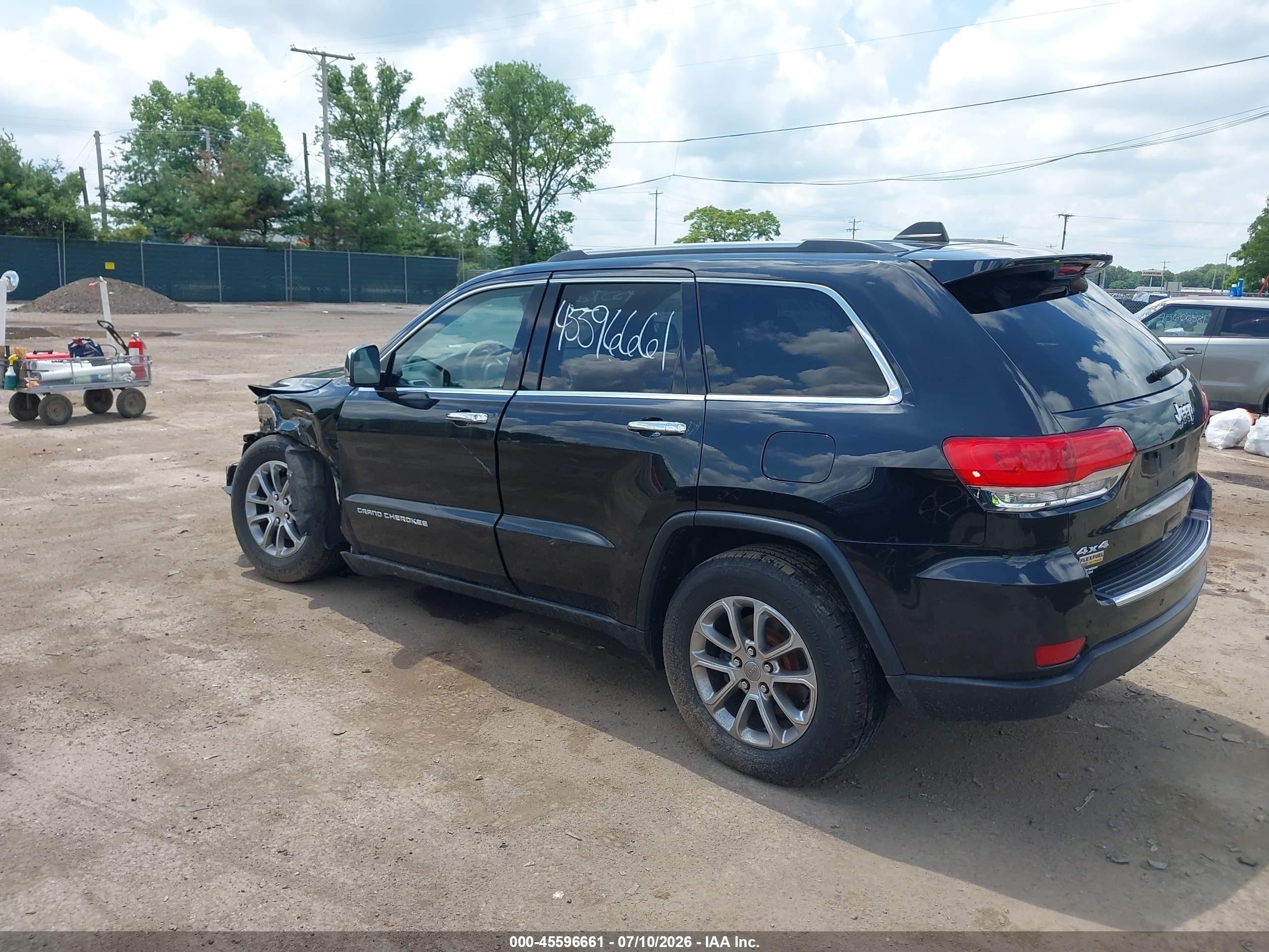 2015 Jeep Grand Cherokee Limited Черный vin: 1C4RJFBG8FC744051