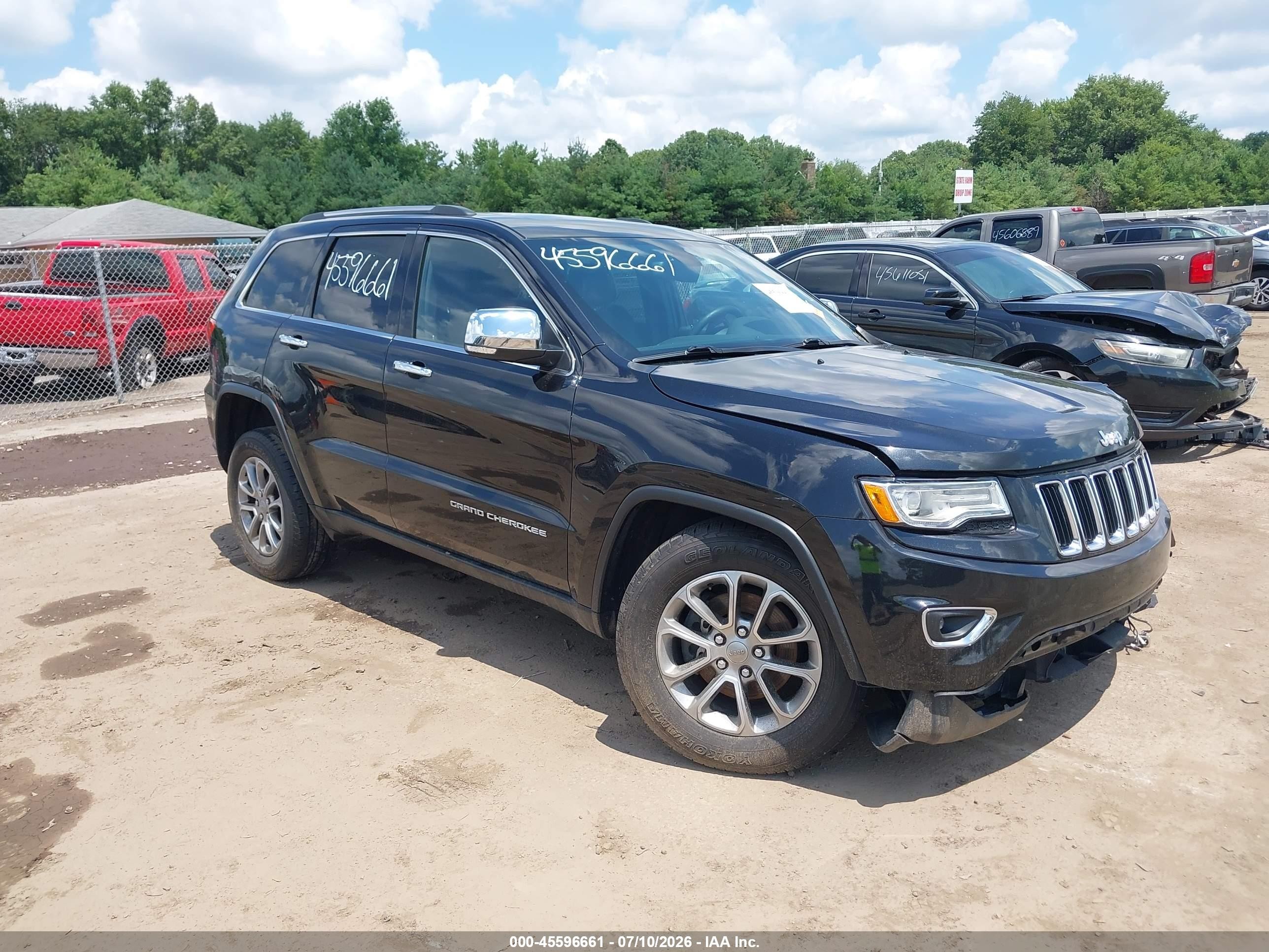 2015 Jeep Grand Cherokee Limited Черный vin: 1C4RJFBG8FC744051