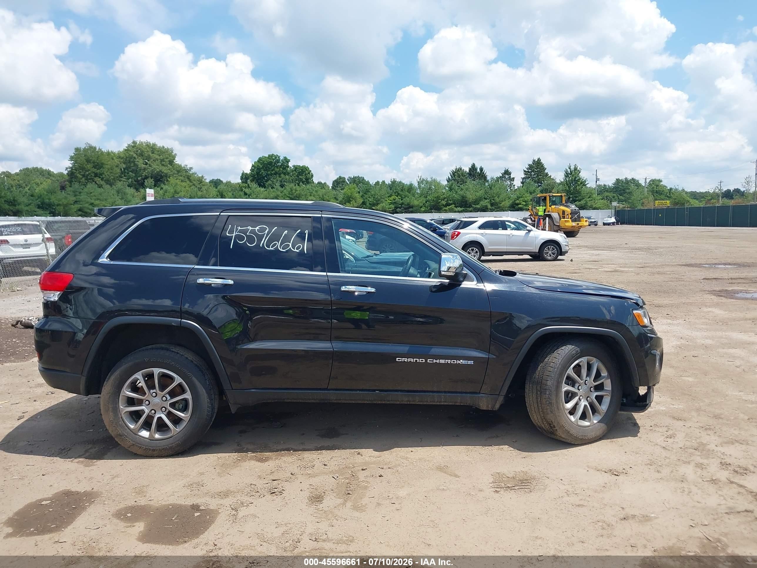 2015 Jeep Grand Cherokee Limited Черный vin: 1C4RJFBG8FC744051