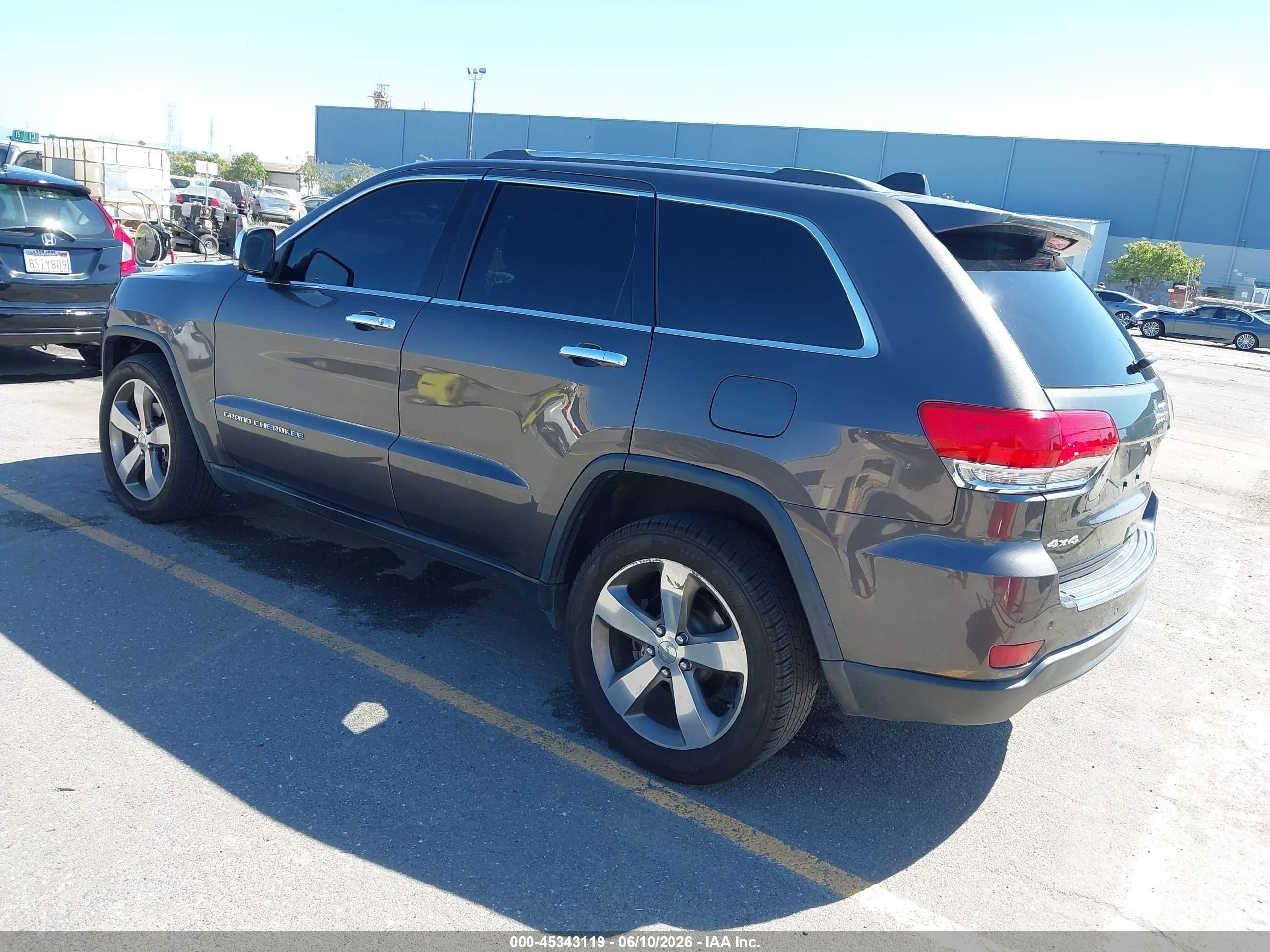 2015 Jeep Grand Cherokee Limited Gray vin: 1C4RJFBG8FC840844