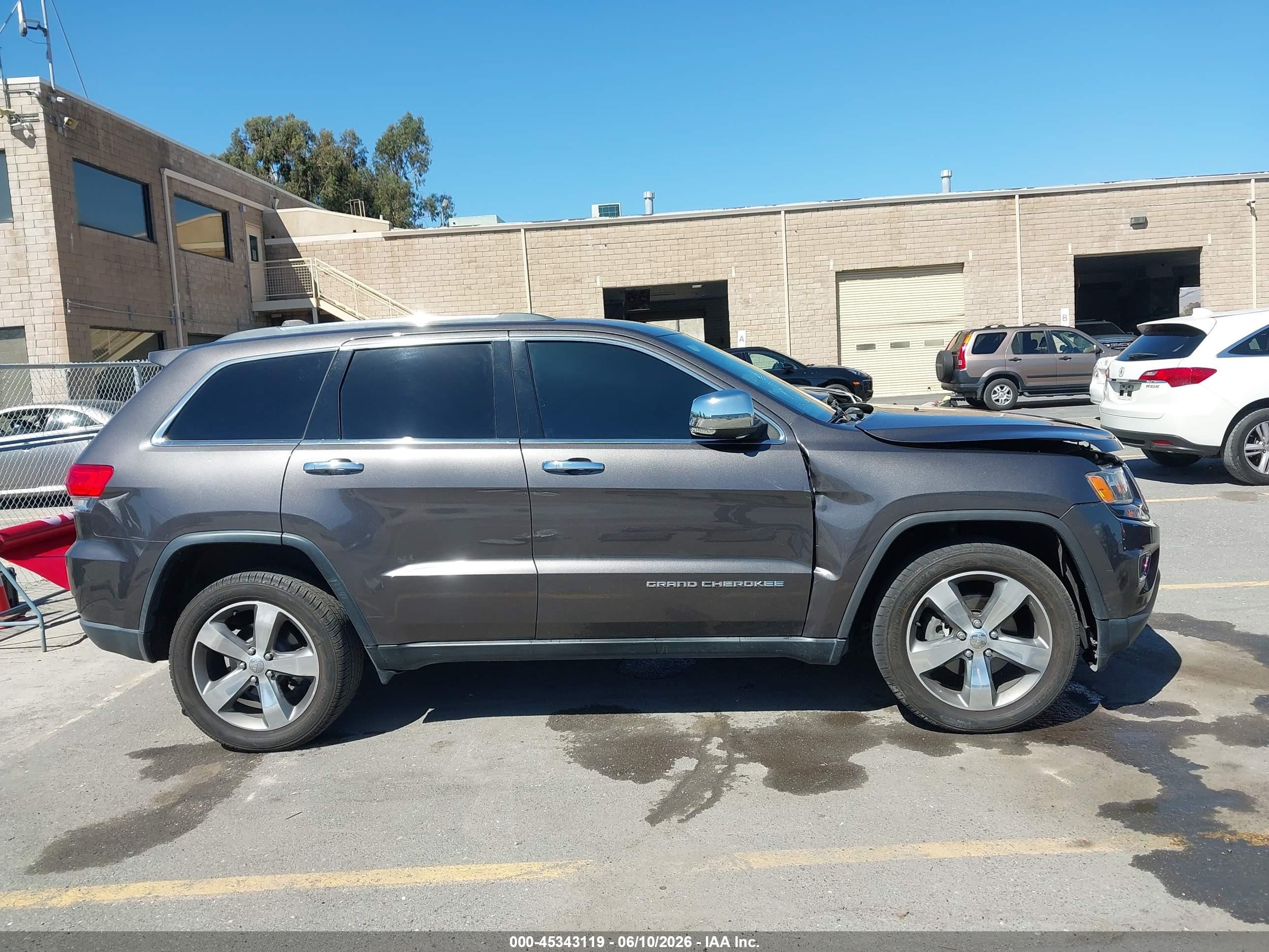 2015 Jeep Grand Cherokee Limited Gray vin: 1C4RJFBG8FC840844
