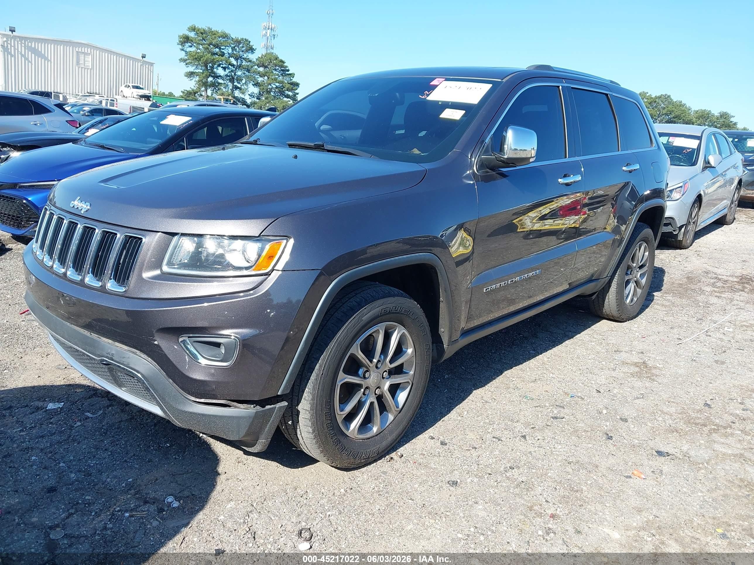 2015 Jeep Grand Cherokee Limited Черный vin: 1C4RJFBG8FC853318