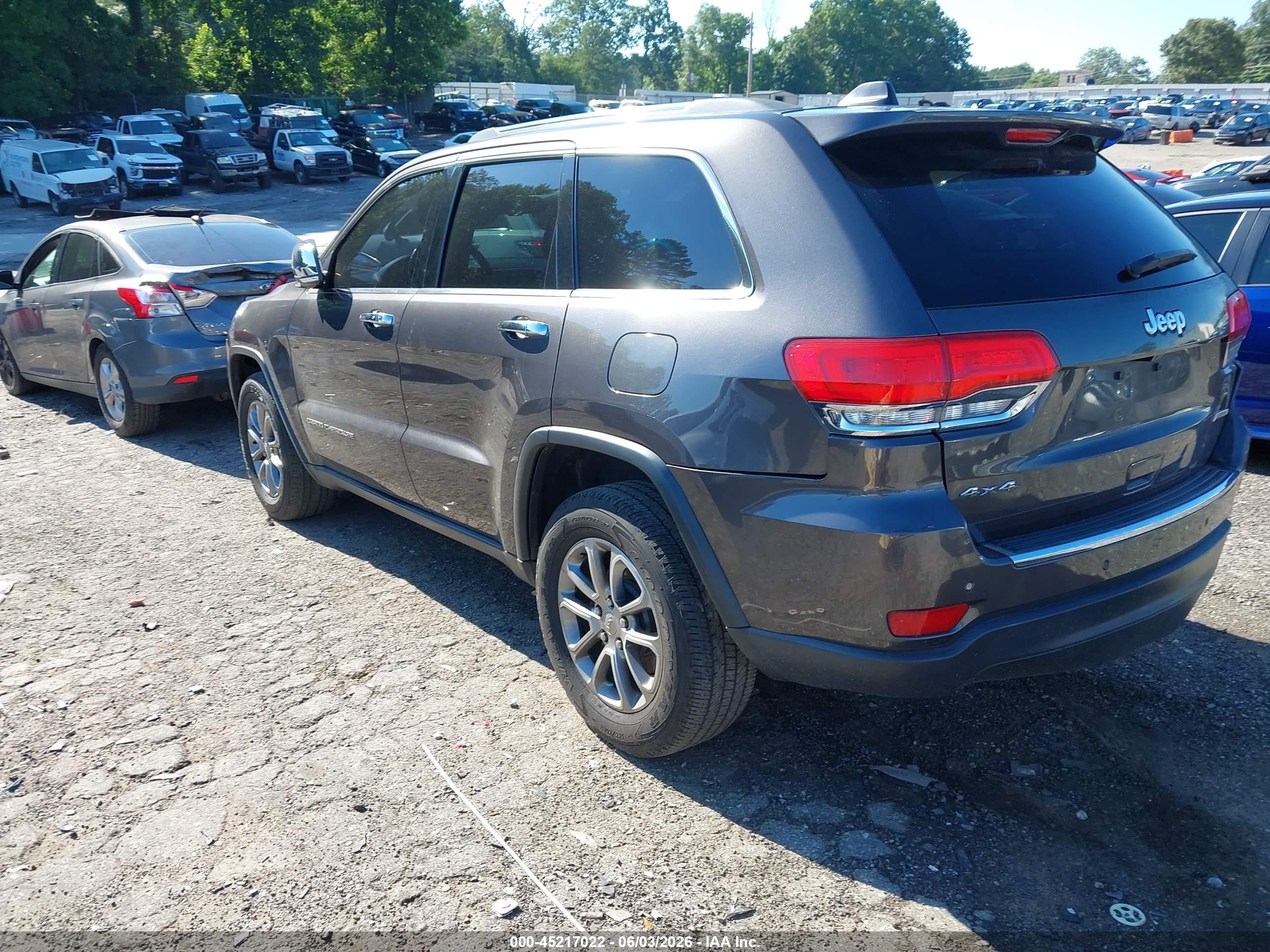 2015 Jeep Grand Cherokee Limited Черный vin: 1C4RJFBG8FC853318