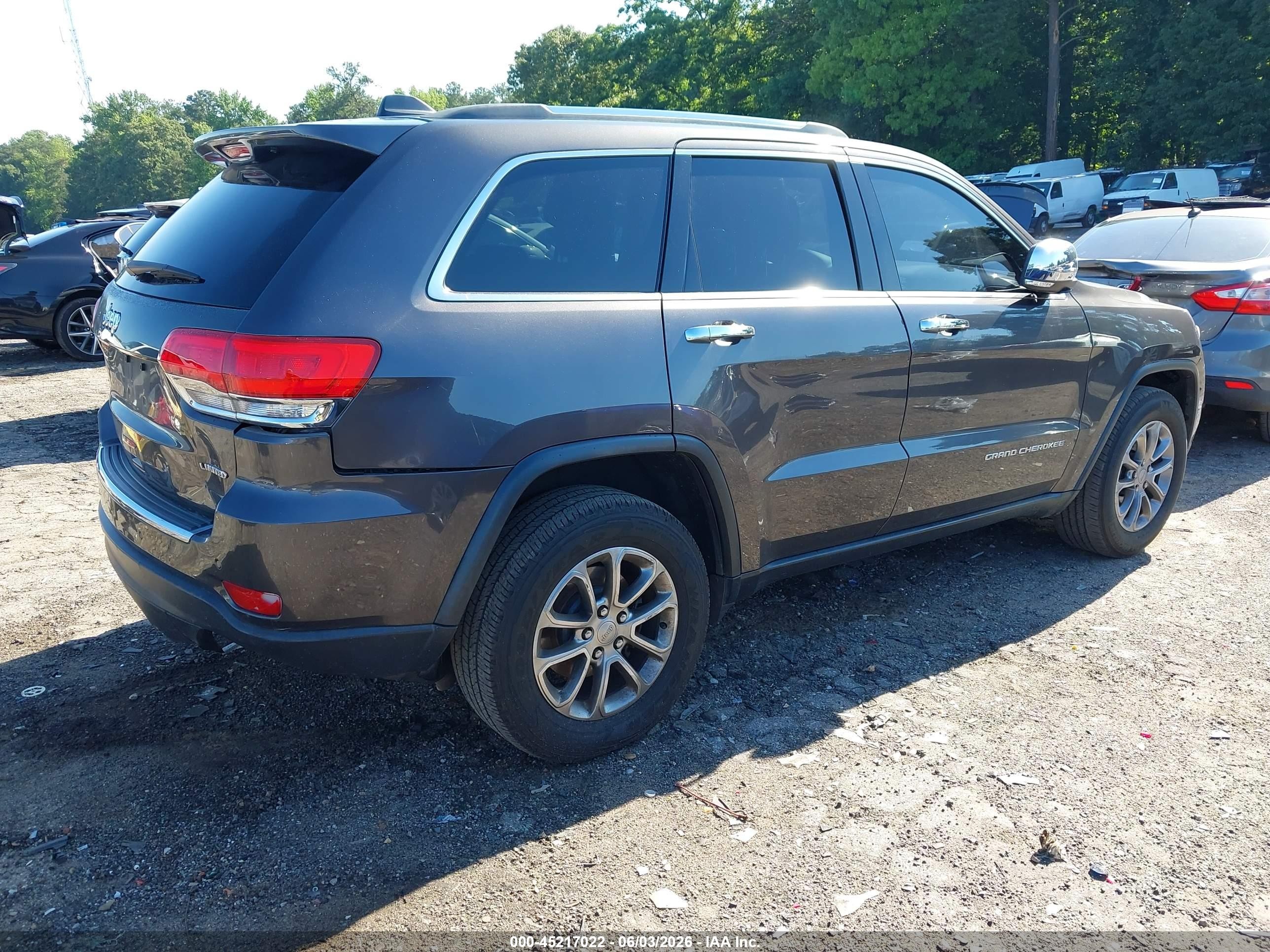 2015 Jeep Grand Cherokee Limited Черный vin: 1C4RJFBG8FC853318