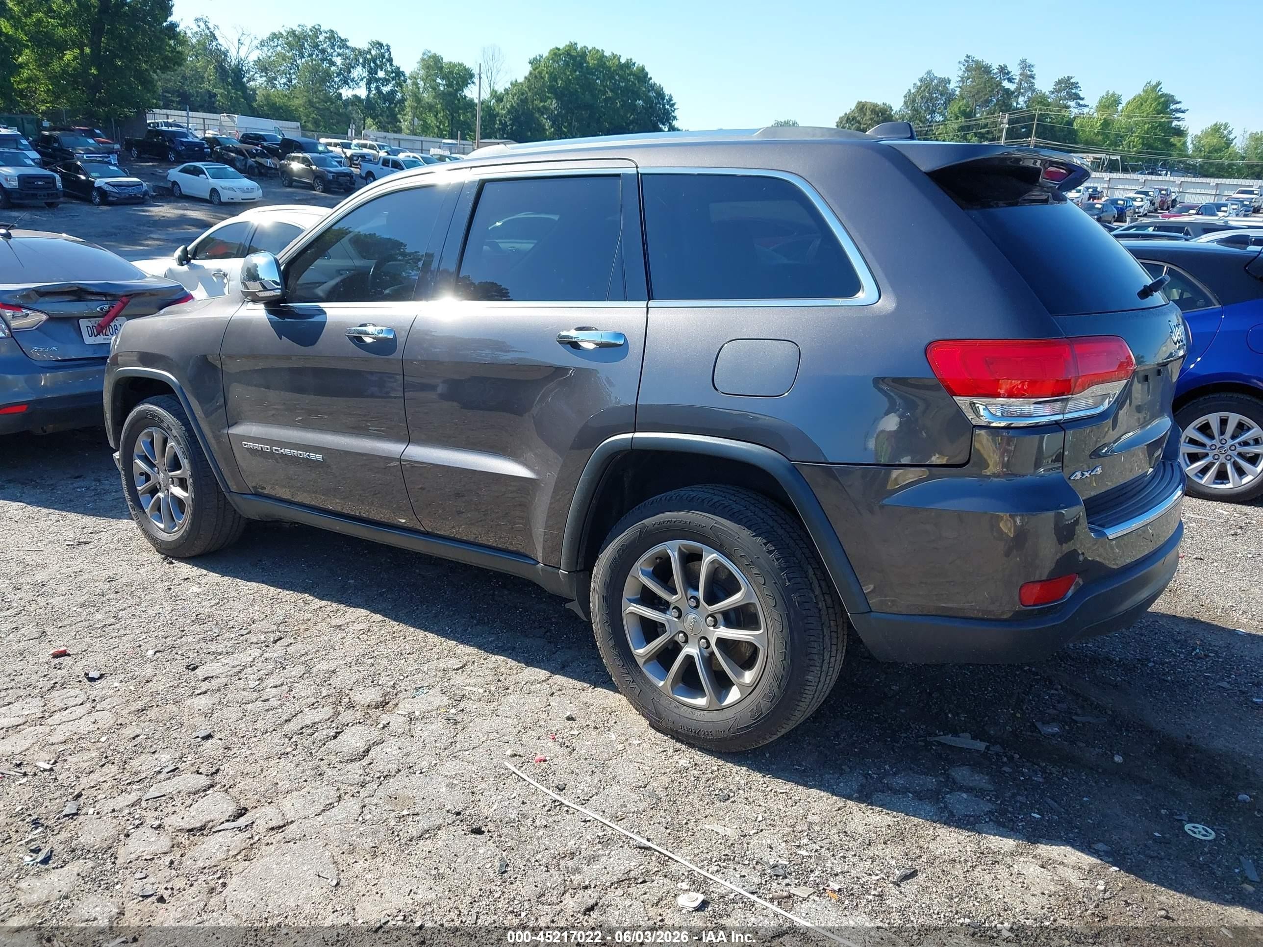 2015 Jeep Grand Cherokee Limited Черный vin: 1C4RJFBG8FC853318