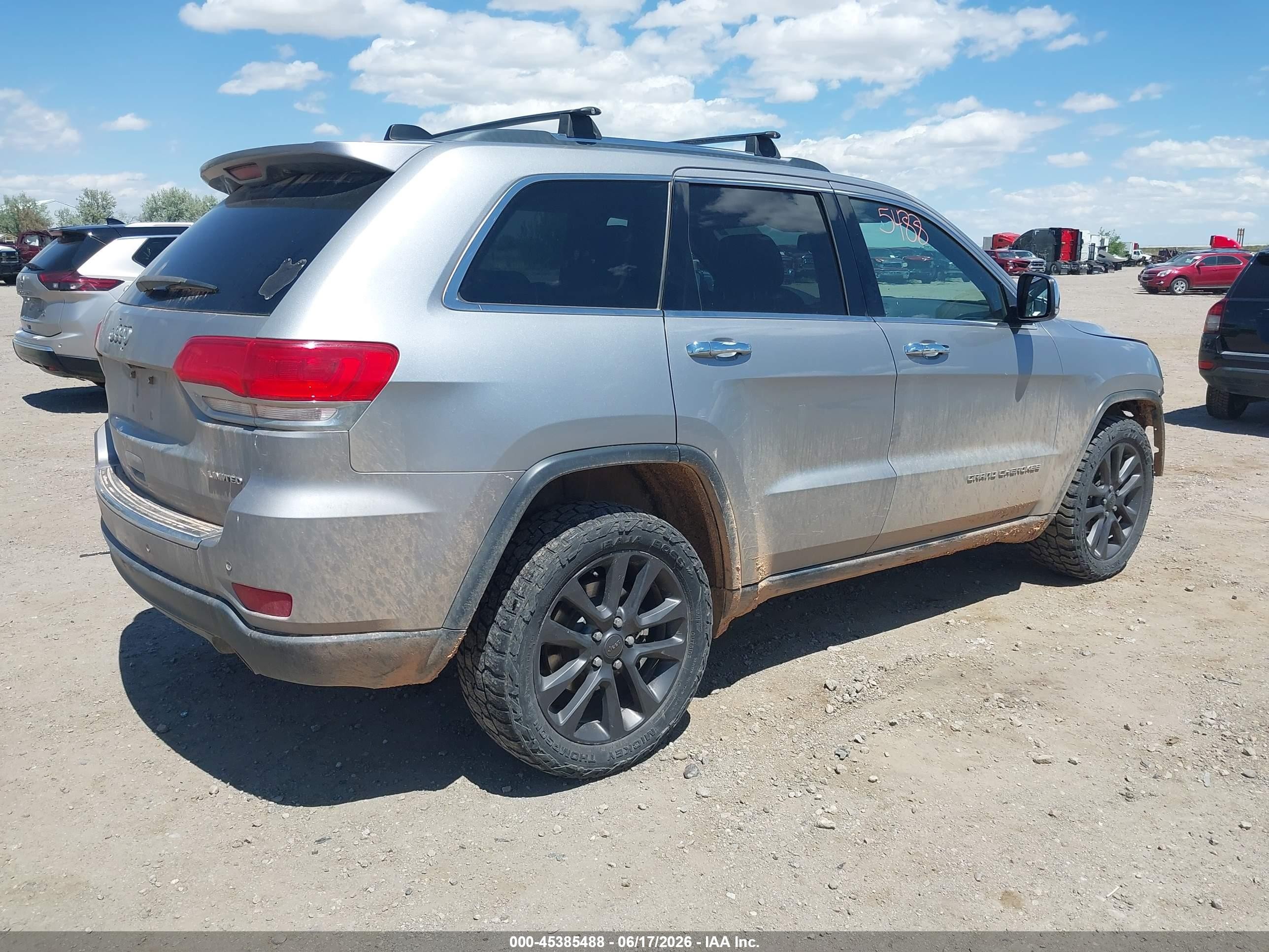 2015 Jeep Grand Cherokee Limited Silver vin: 1C4RJFBG8FC865792