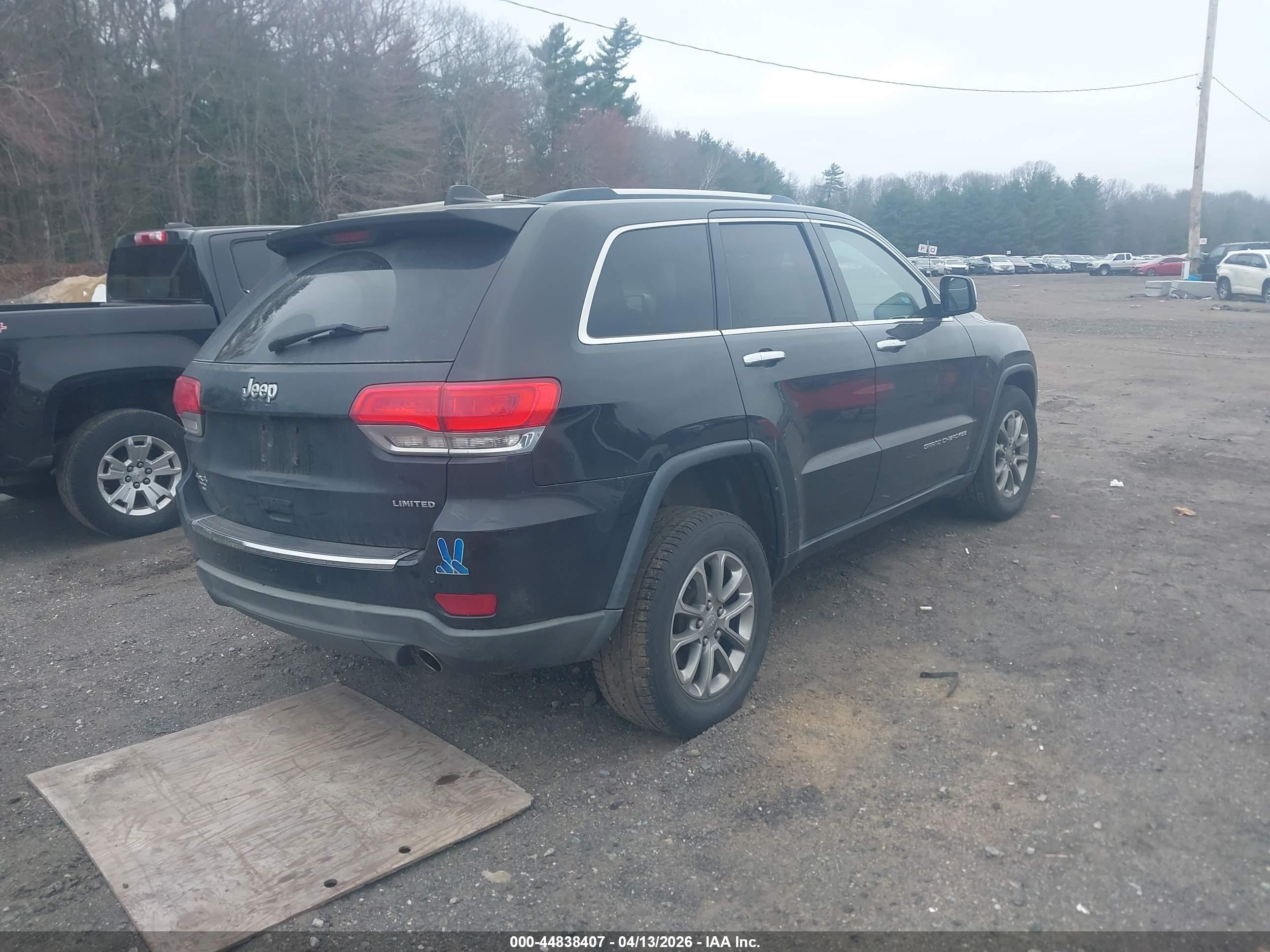 2015 Jeep Grand Cherokee Limited Black vin: 1C4RJFBG8FC905482