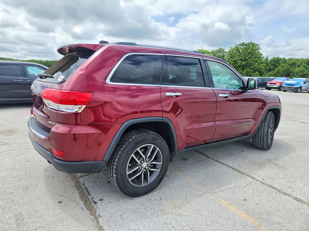 2018 Jeep Grand Cherokee Limited Красный vin: 1C4RJFBG8JC459147
