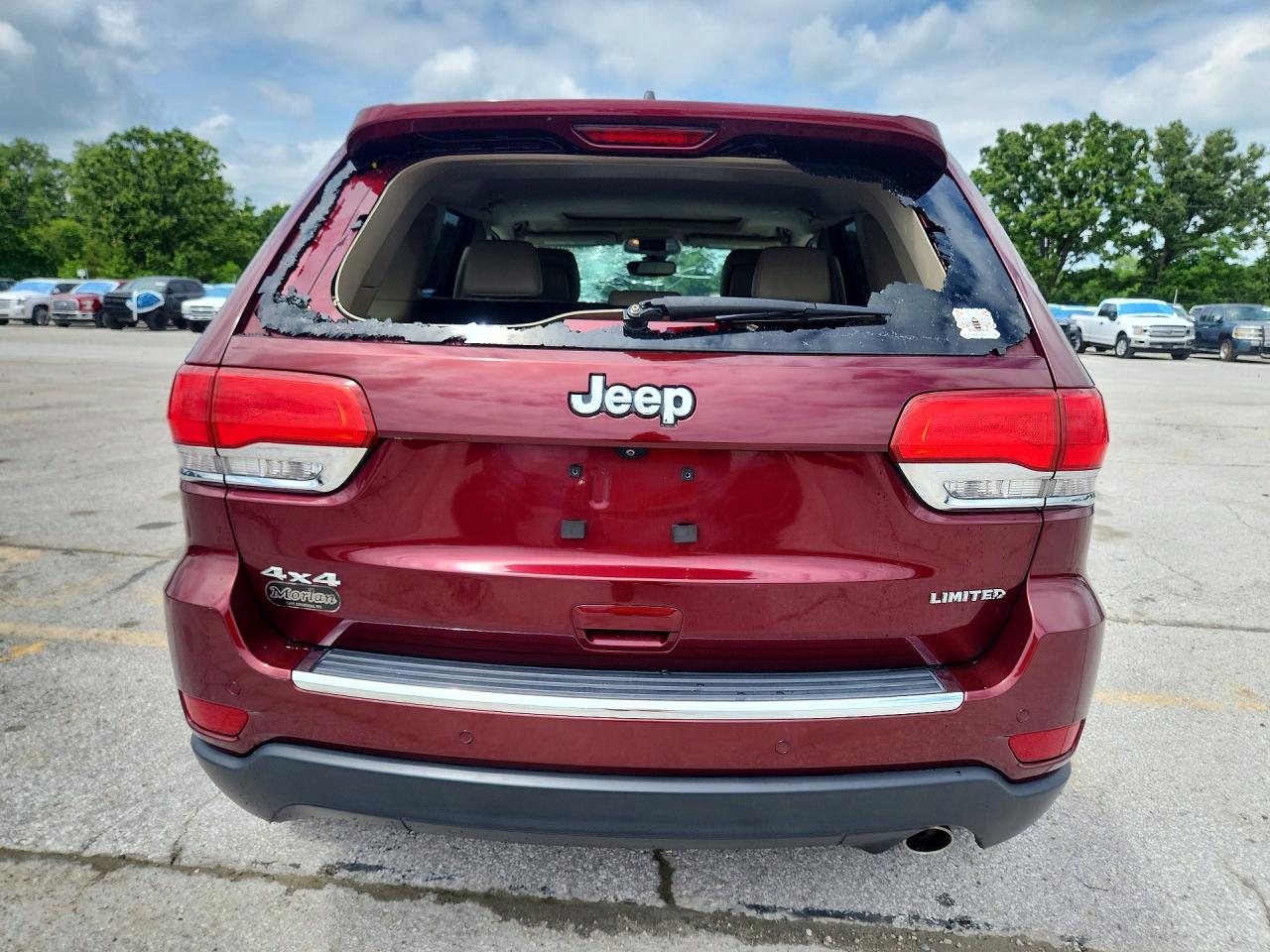 2018 Jeep Grand Cherokee Limited Красный vin: 1C4RJFBG8JC459147