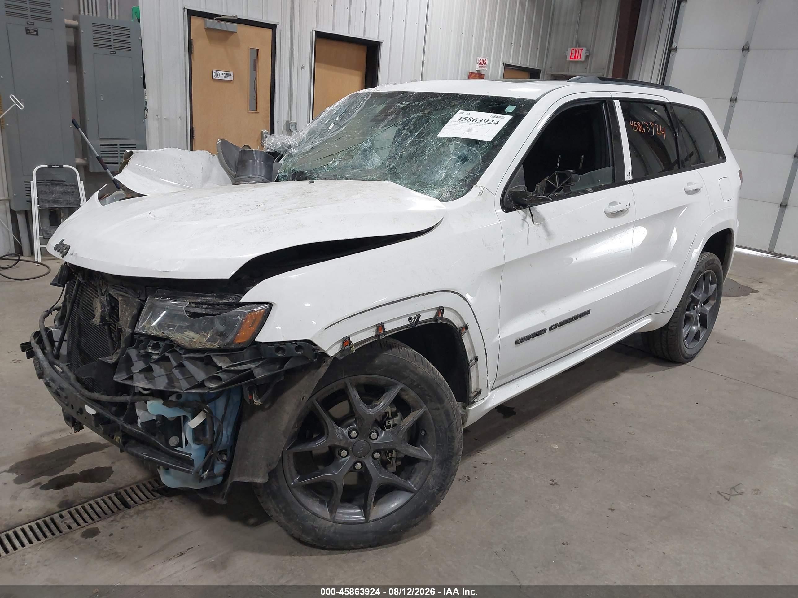 2019 Jeep Grand Cherokee Limited X 4x4 White vin: 1C4RJFBG8KC606875