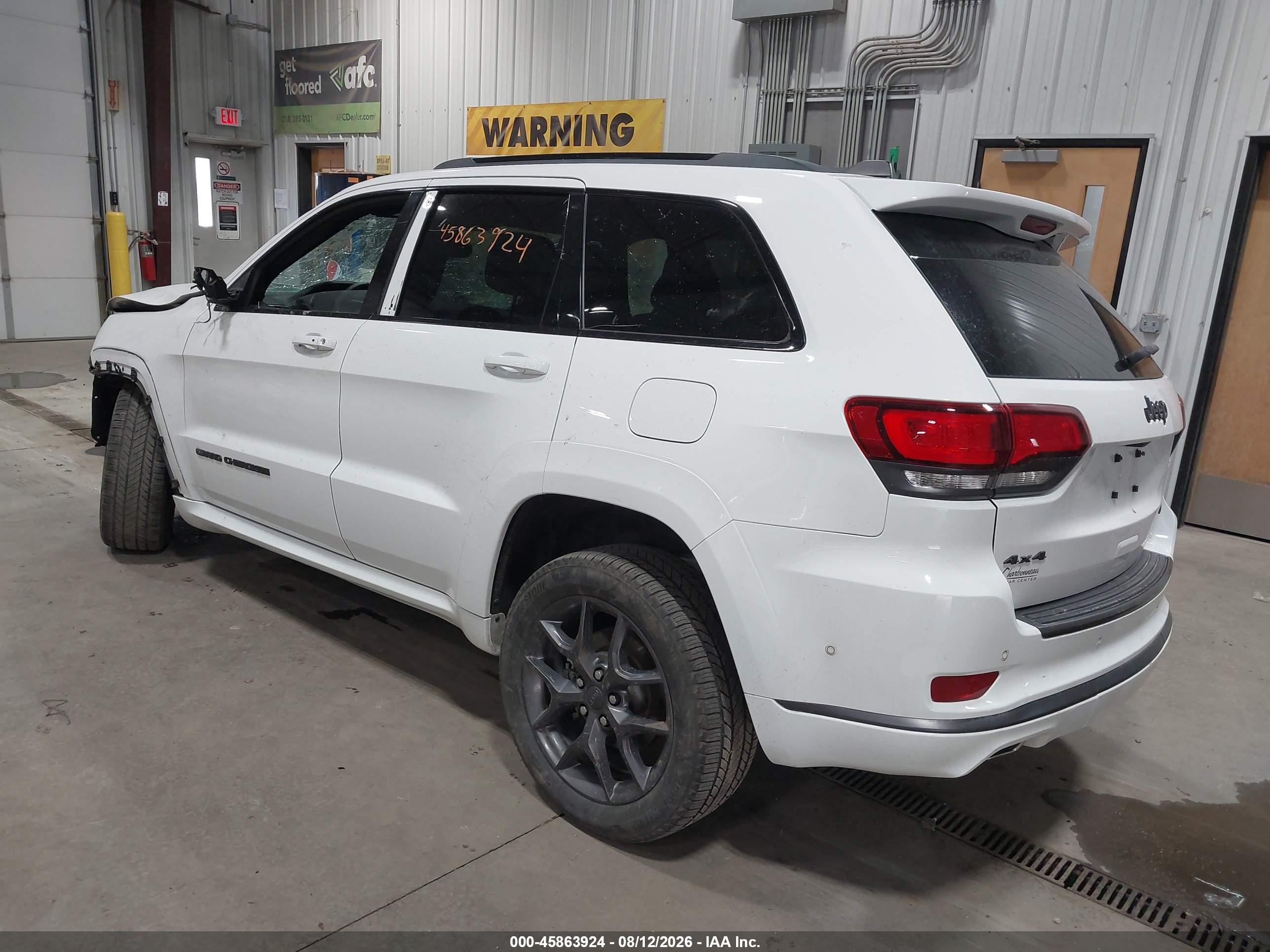 2019 Jeep Grand Cherokee Limited X 4x4 White vin: 1C4RJFBG8KC606875