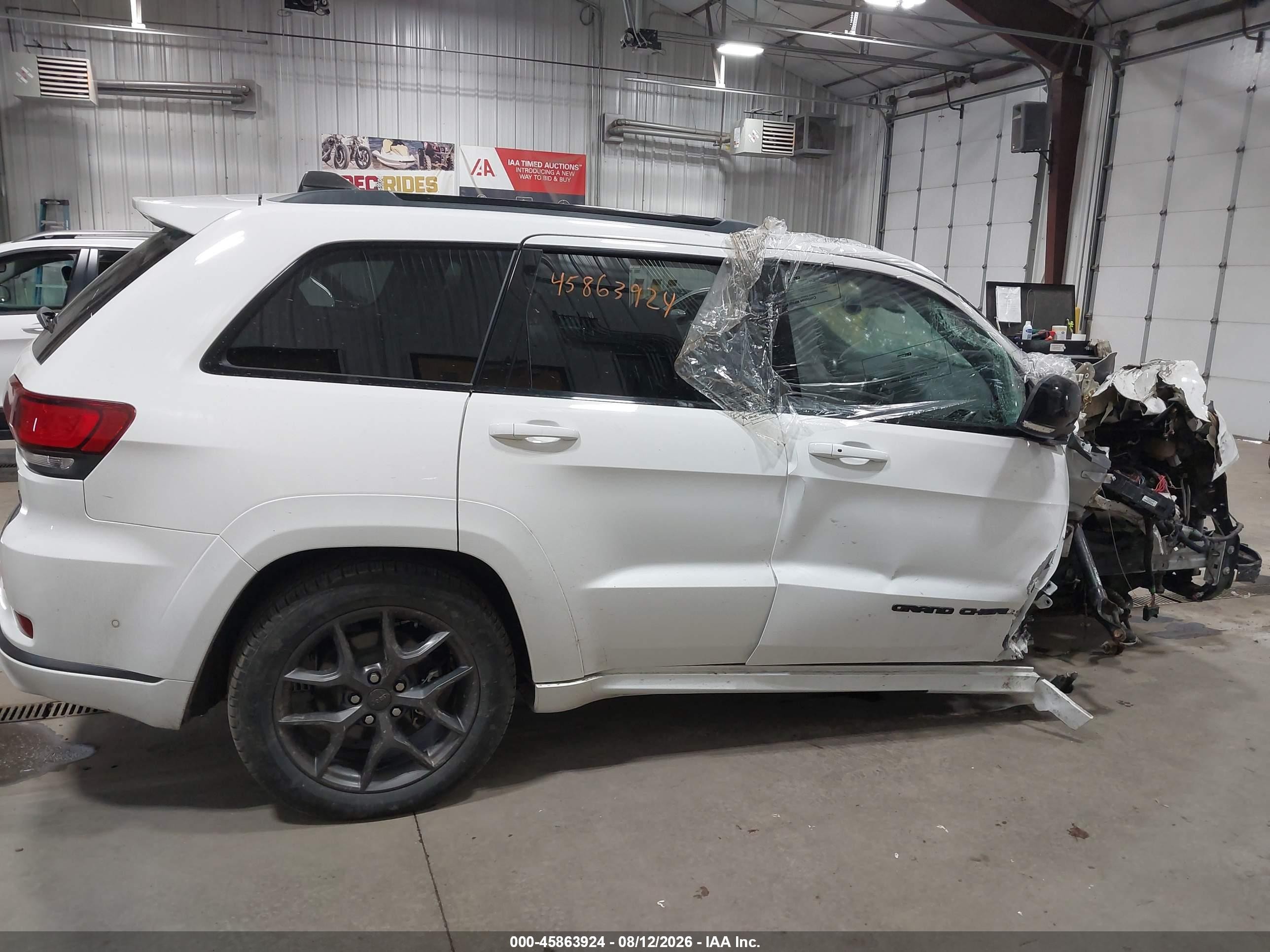 2019 Jeep Grand Cherokee Limited X 4x4 White vin: 1C4RJFBG8KC606875