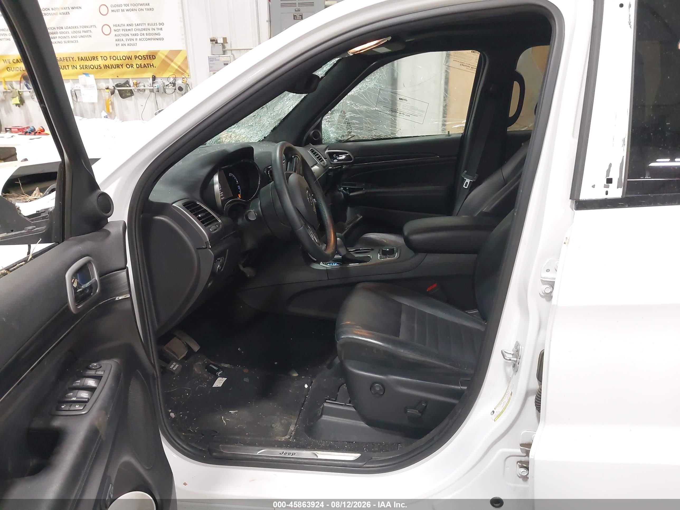 2019 Jeep Grand Cherokee Limited X 4x4 White vin: 1C4RJFBG8KC606875