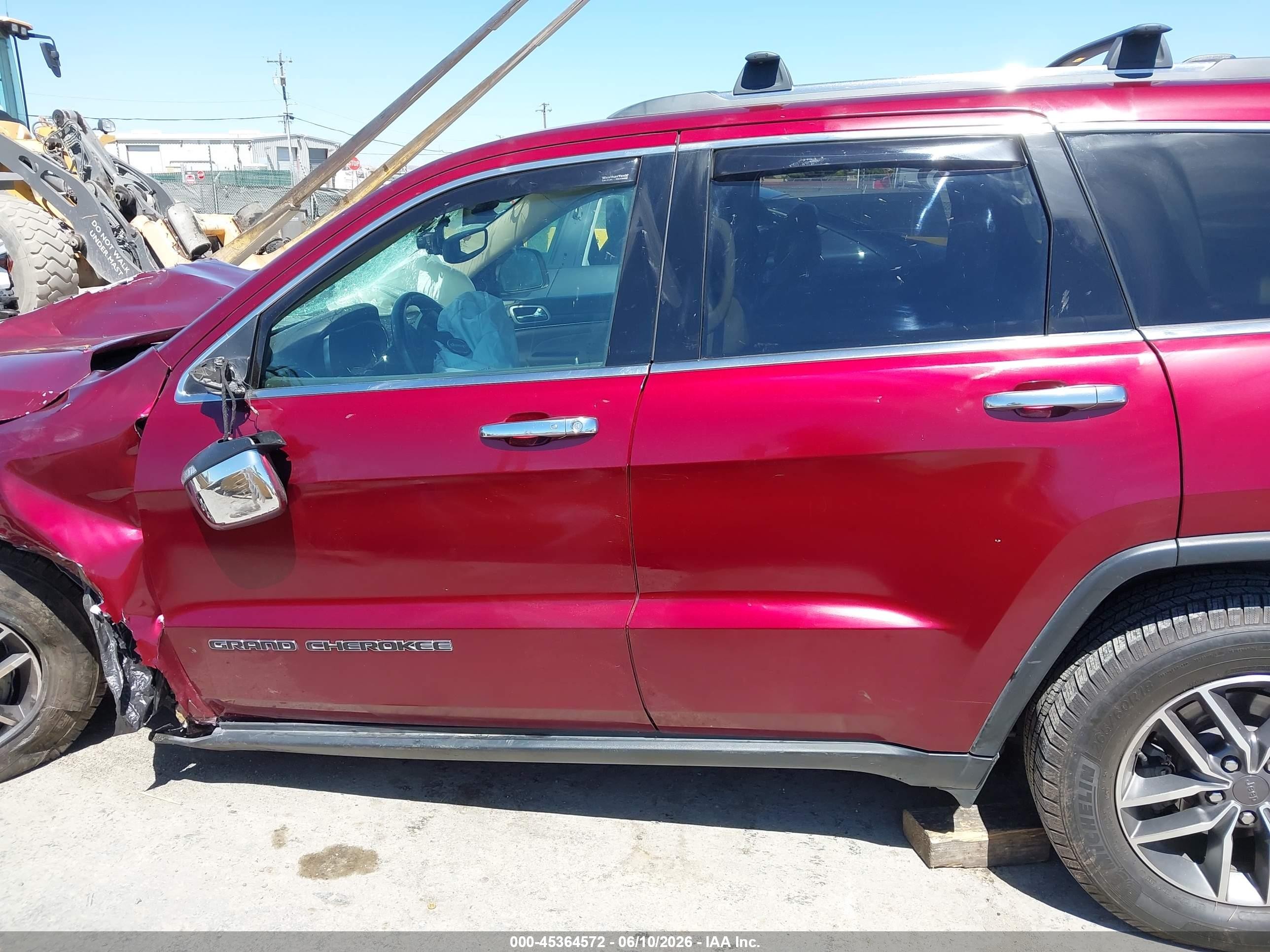 2020 Jeep Grand Cherokee Limited 4x4 Red vin: 1C4RJFBG8LC434008