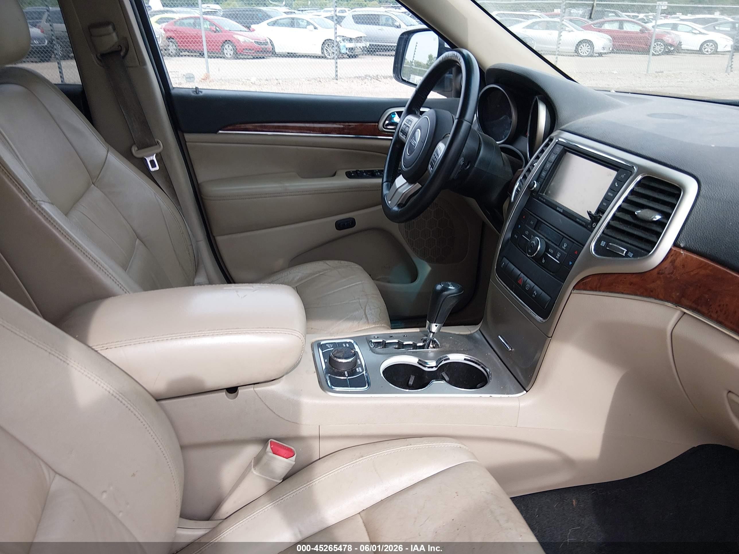 2013 Jeep Grand Cherokee Limited White vin: 1C4RJFBG9DC510997