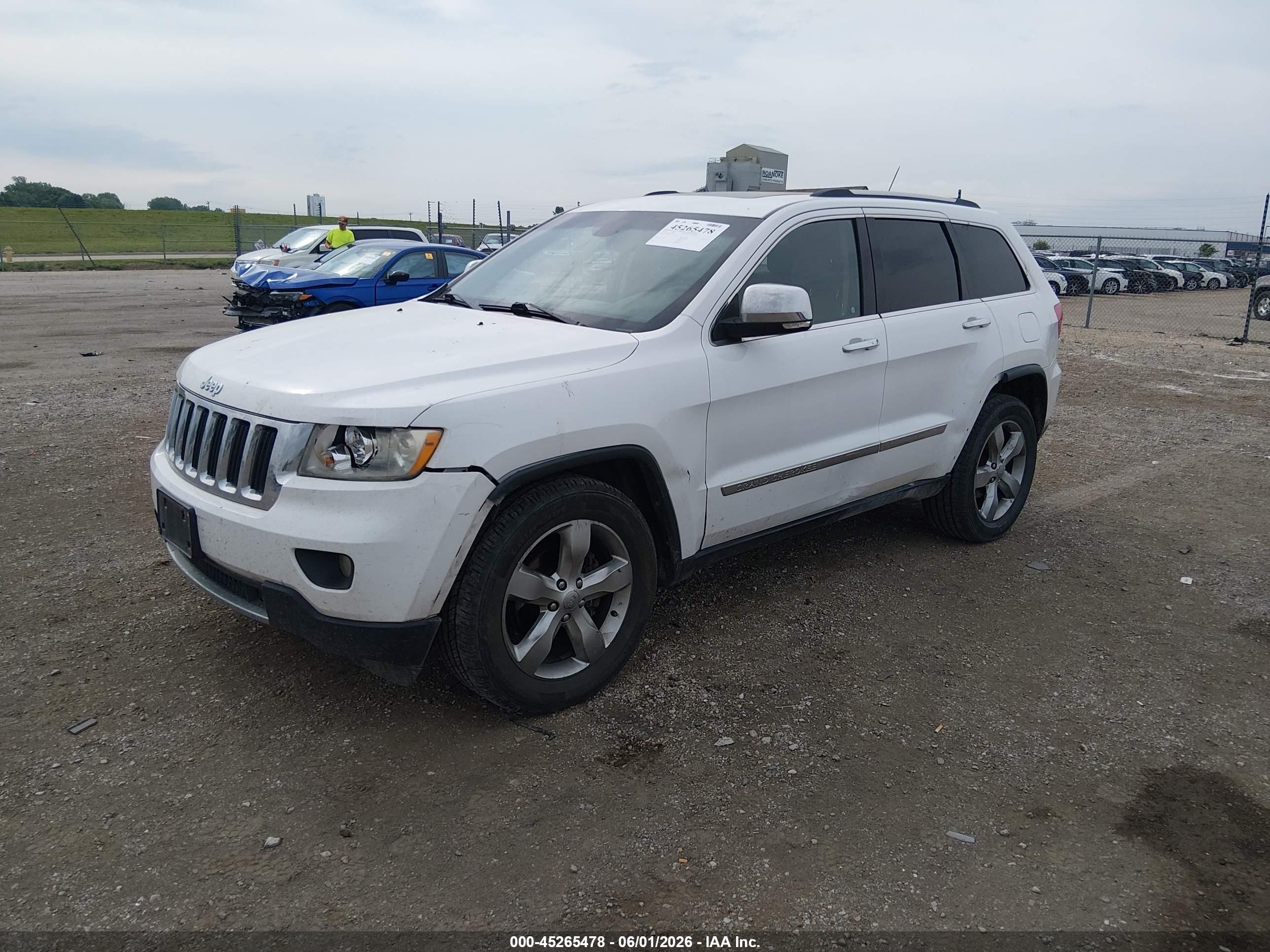 2013 Jeep Grand Cherokee Limited White vin: 1C4RJFBG9DC510997