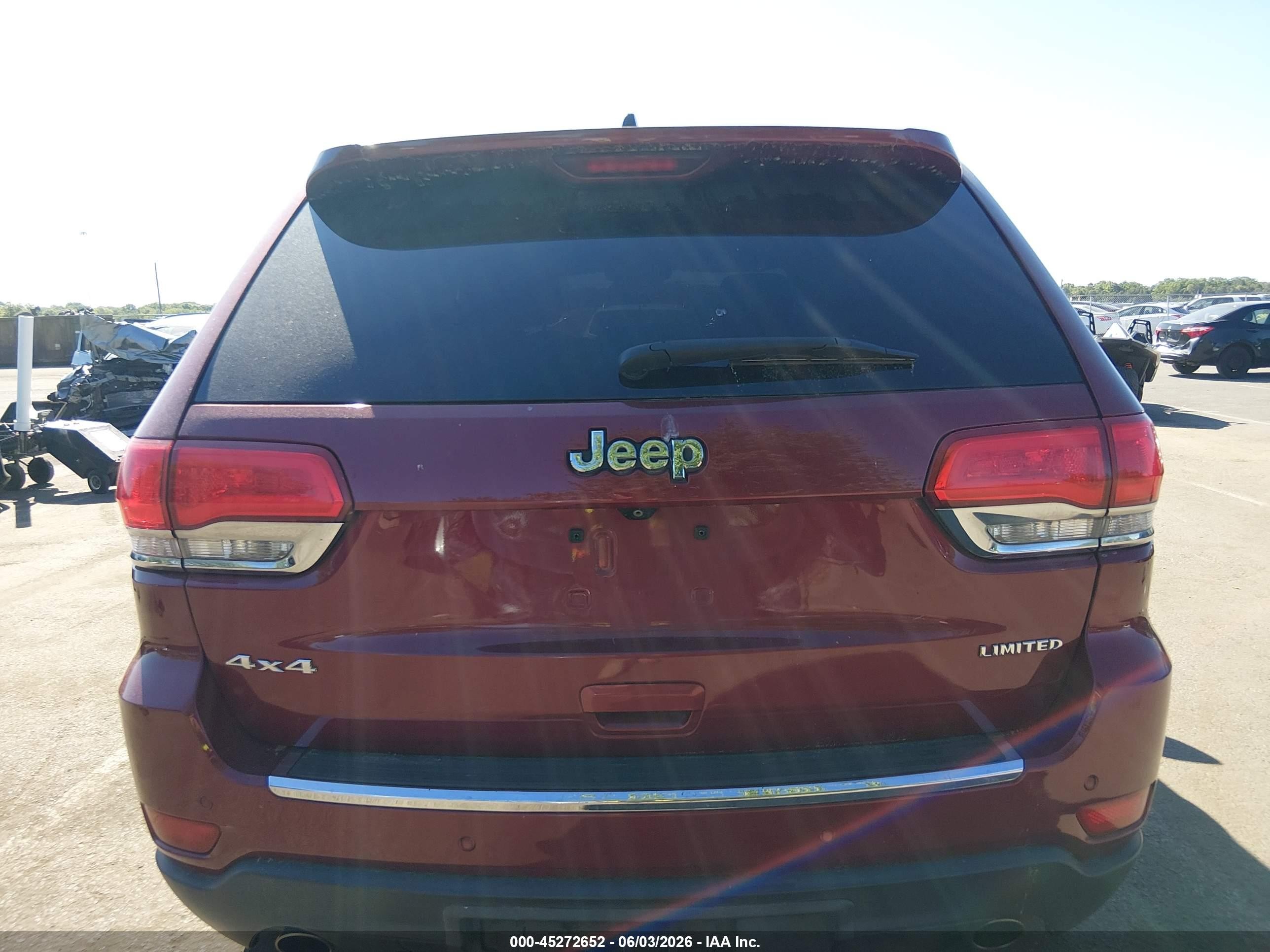 2014 Jeep Grand Cherokee Limited Красный vin: 1C4RJFBG9EC173409