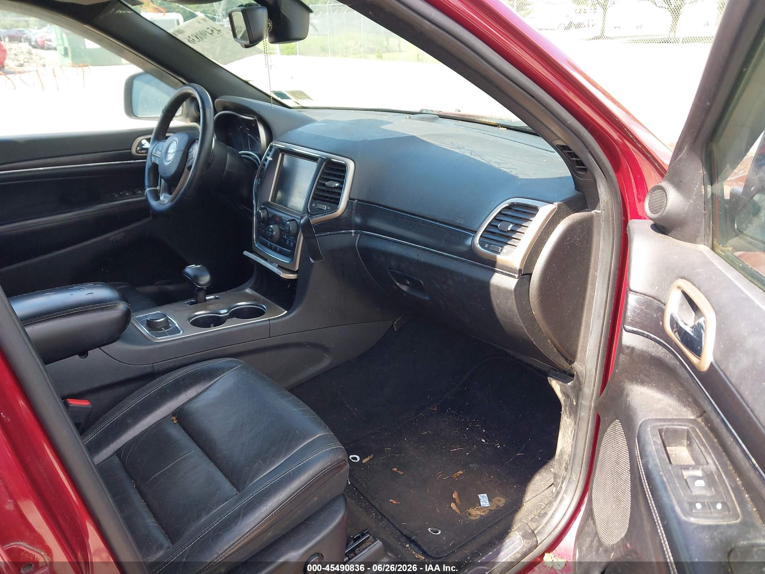 2014 Jeep Grand Cherokee Limited Red vin: 1C4RJFBG9EC187536