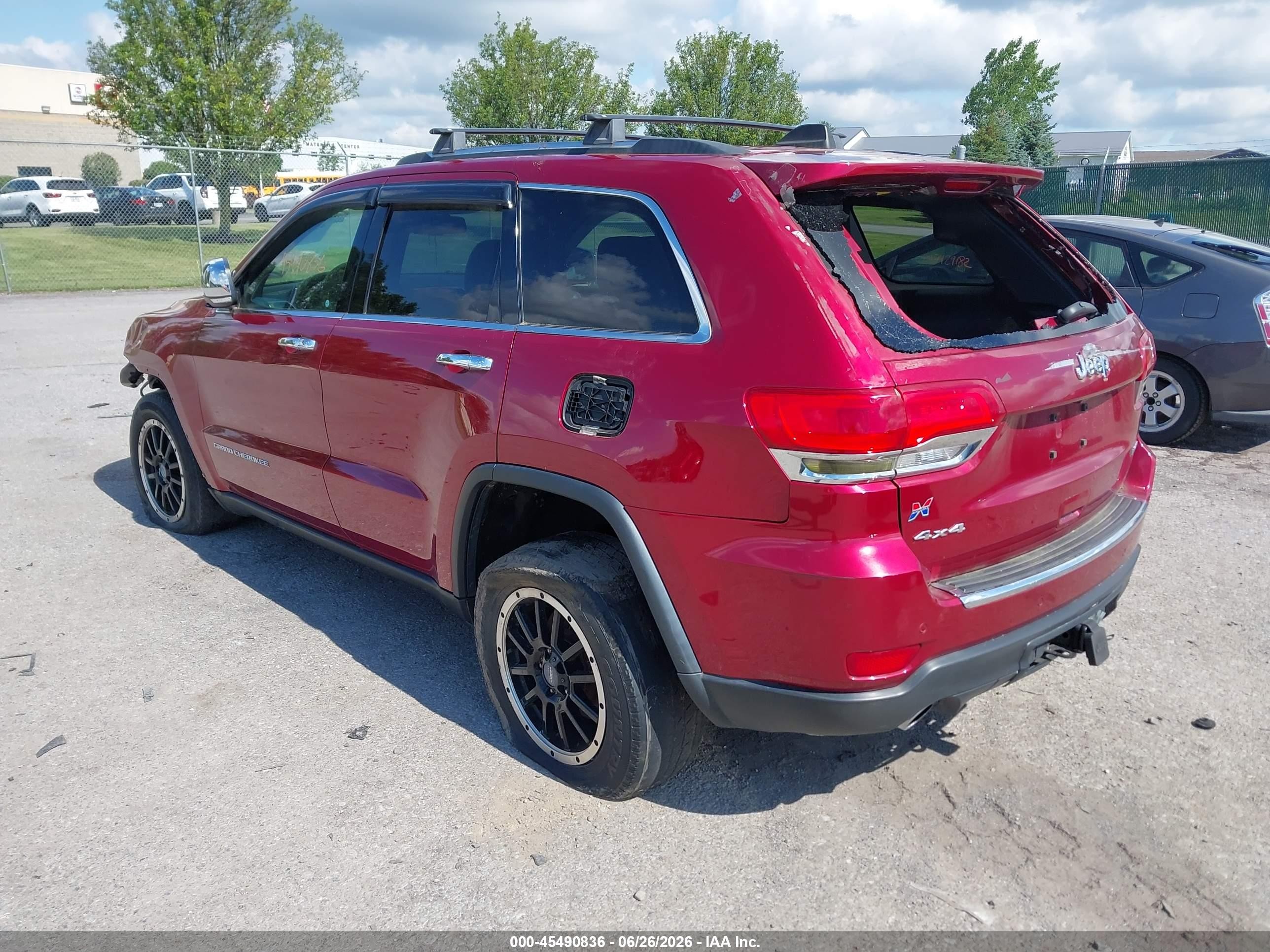 2014 Jeep Grand Cherokee Limited Red vin: 1C4RJFBG9EC187536