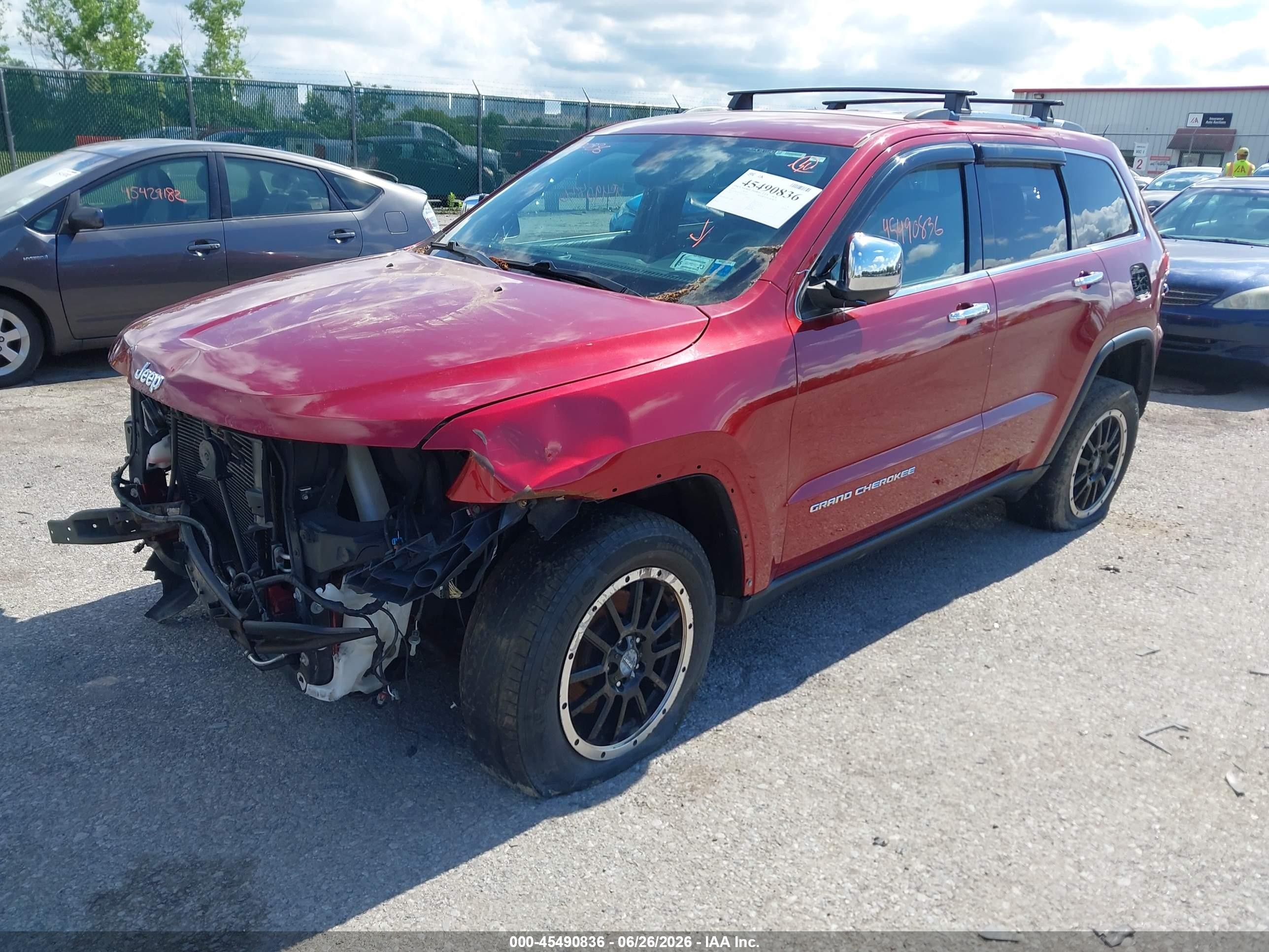 2014 Jeep Grand Cherokee Limited Red vin: 1C4RJFBG9EC187536