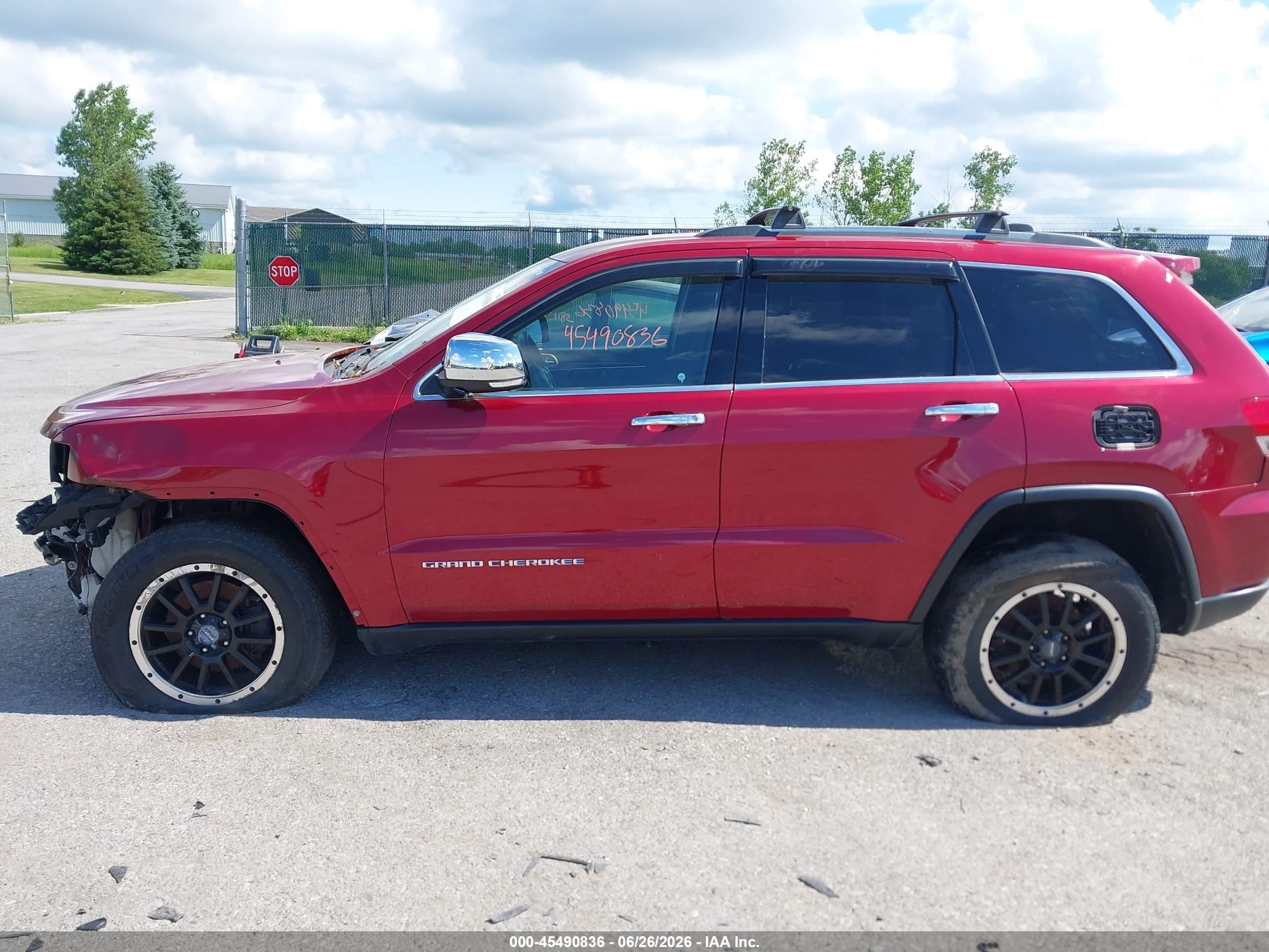 2014 Jeep Grand Cherokee Limited Red vin: 1C4RJFBG9EC187536