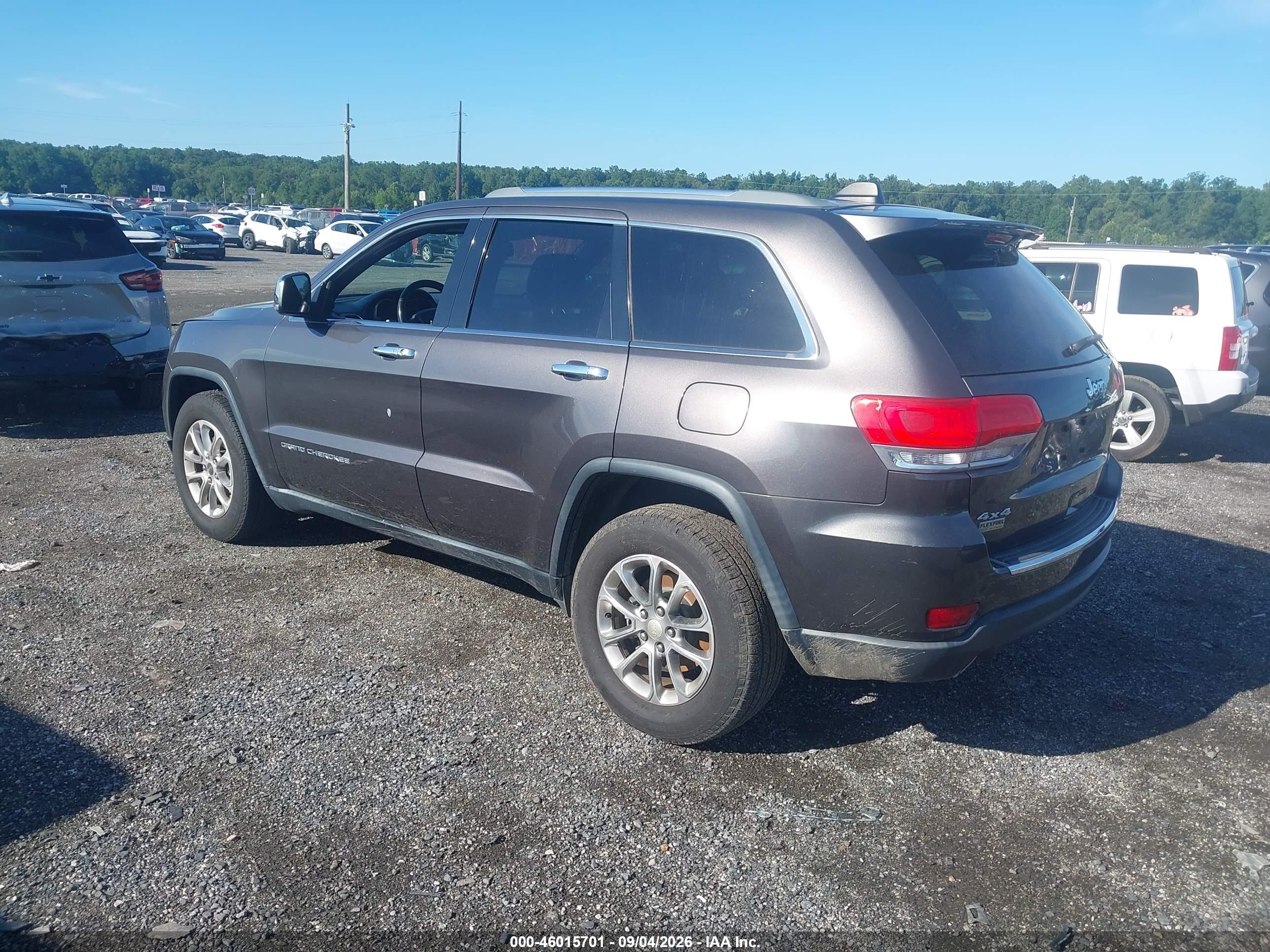 2014 Jeep Grand Cherokee Limited Gray vin: 1C4RJFBG9EC188833