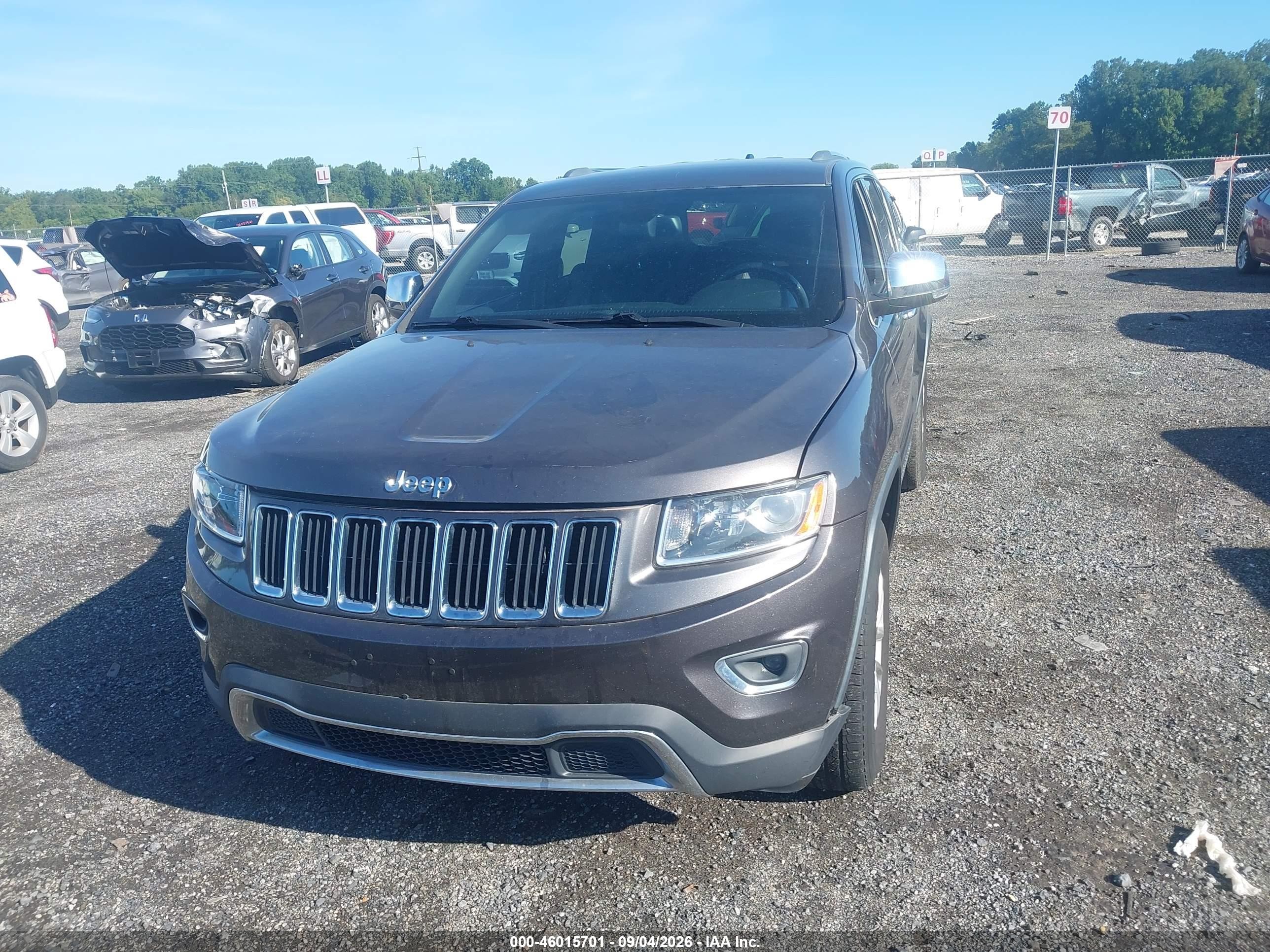 2014 Jeep Grand Cherokee Limited Gray vin: 1C4RJFBG9EC188833
