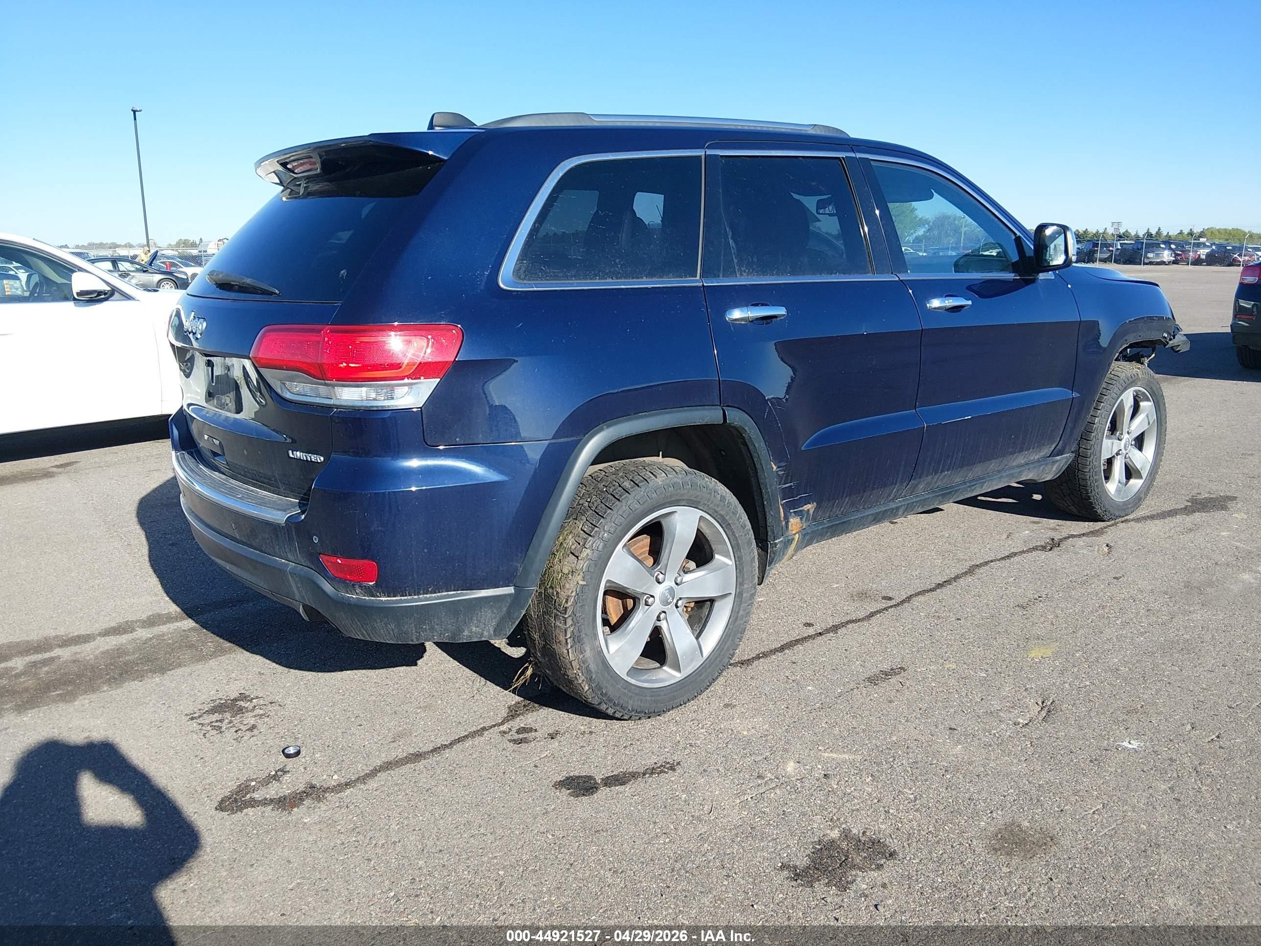 2014 Jeep Grand Cherokee Limited Navy vin: 1C4RJFBG9EC233897