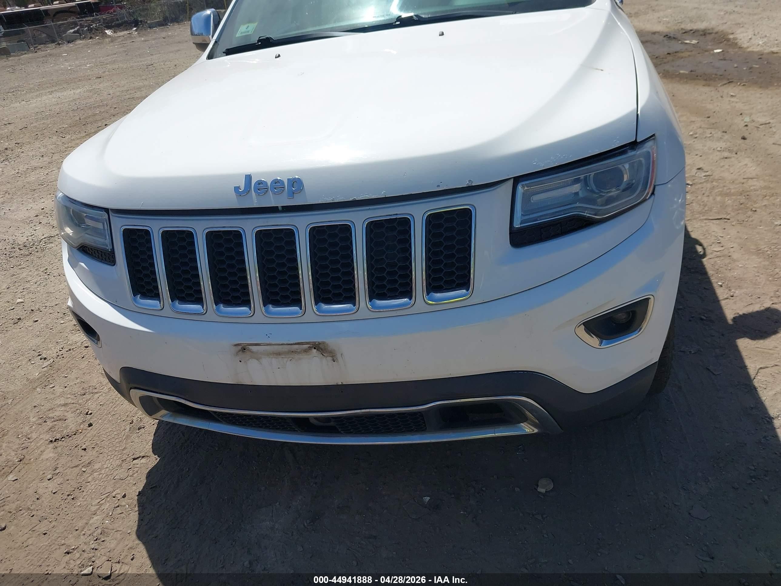 2014 Jeep Grand Cherokee Limited White vin: 1C4RJFBG9EC238792