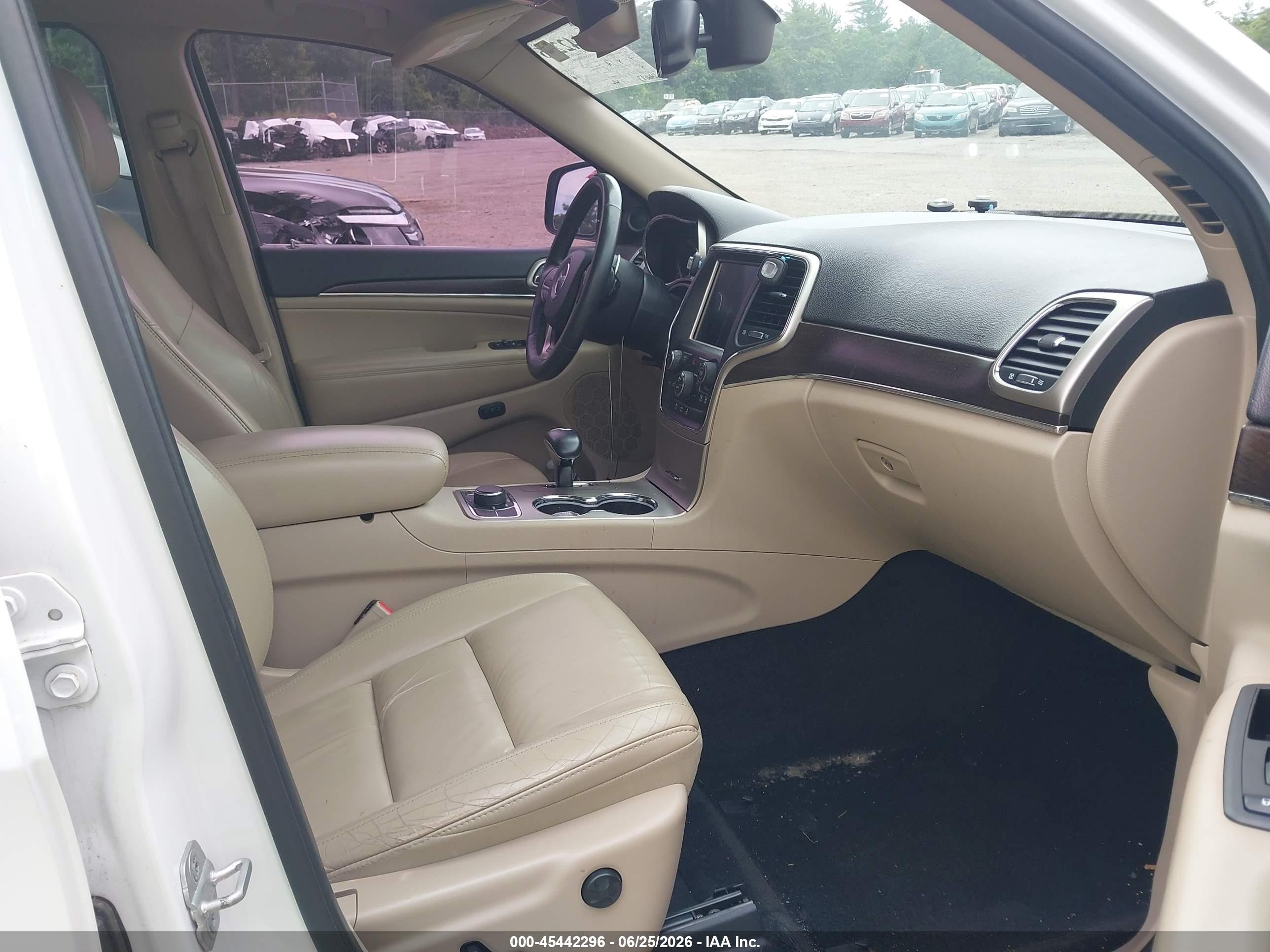 2014 Jeep Grand Cherokee Limited White vin: 1C4RJFBG9EC275096
