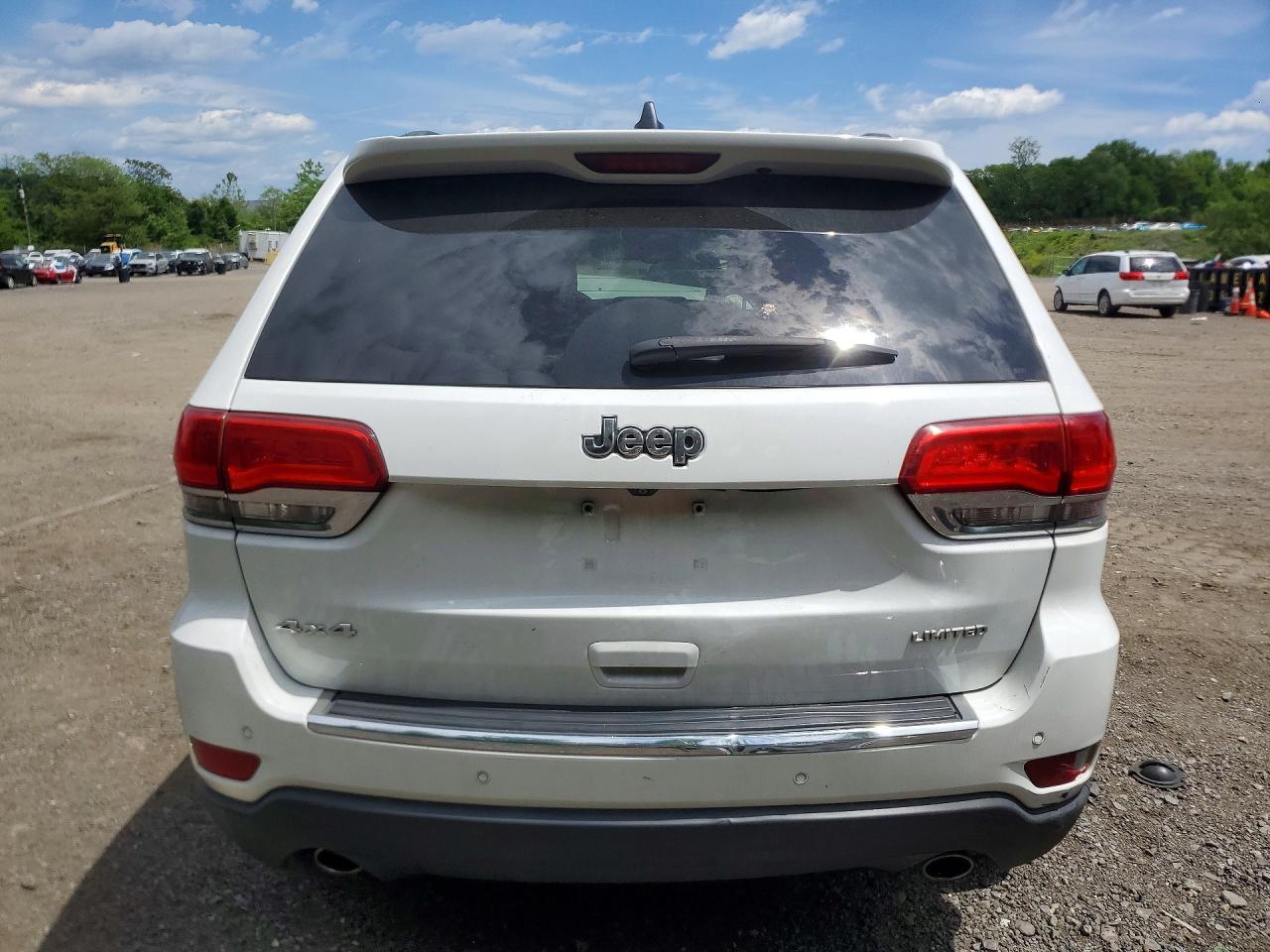 2014 Jeep Grand Cherokee Limited White vin: 1C4RJFBG9EC293629