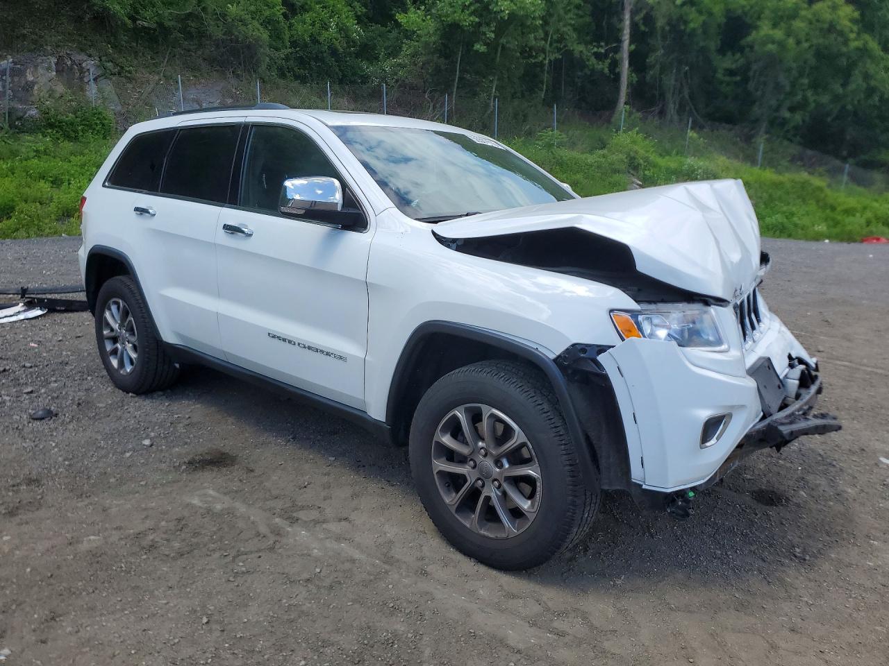 2014 Jeep Grand Cherokee Limited White vin: 1C4RJFBG9EC293629