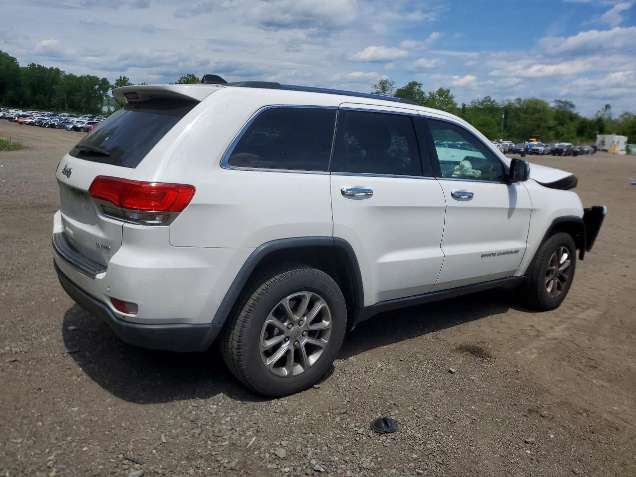 2014 Jeep Grand Cherokee Limited White vin: 1C4RJFBG9EC293629