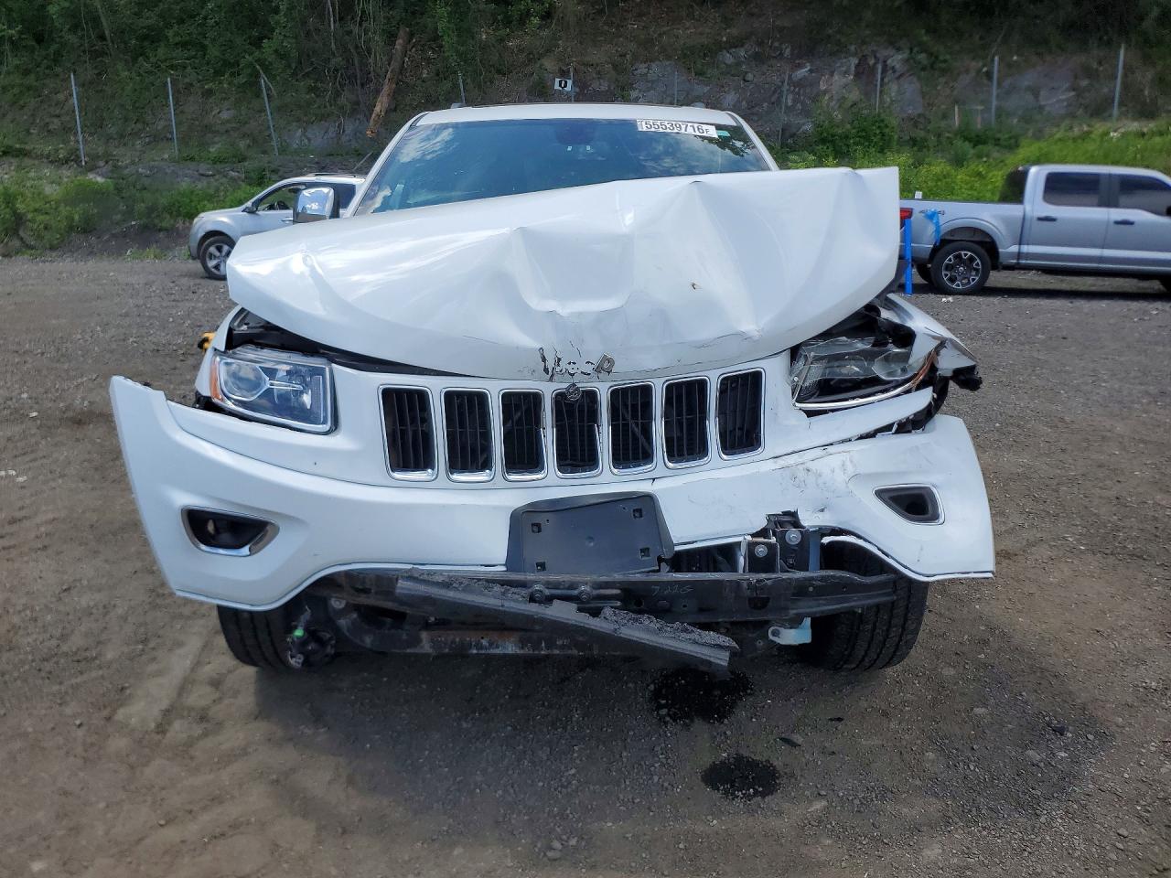 2014 Jeep Grand Cherokee Limited White vin: 1C4RJFBG9EC293629
