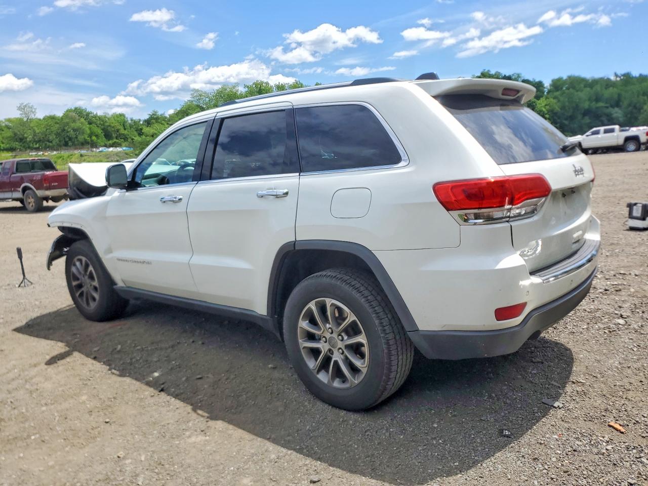 2014 Jeep Grand Cherokee Limited White vin: 1C4RJFBG9EC293629