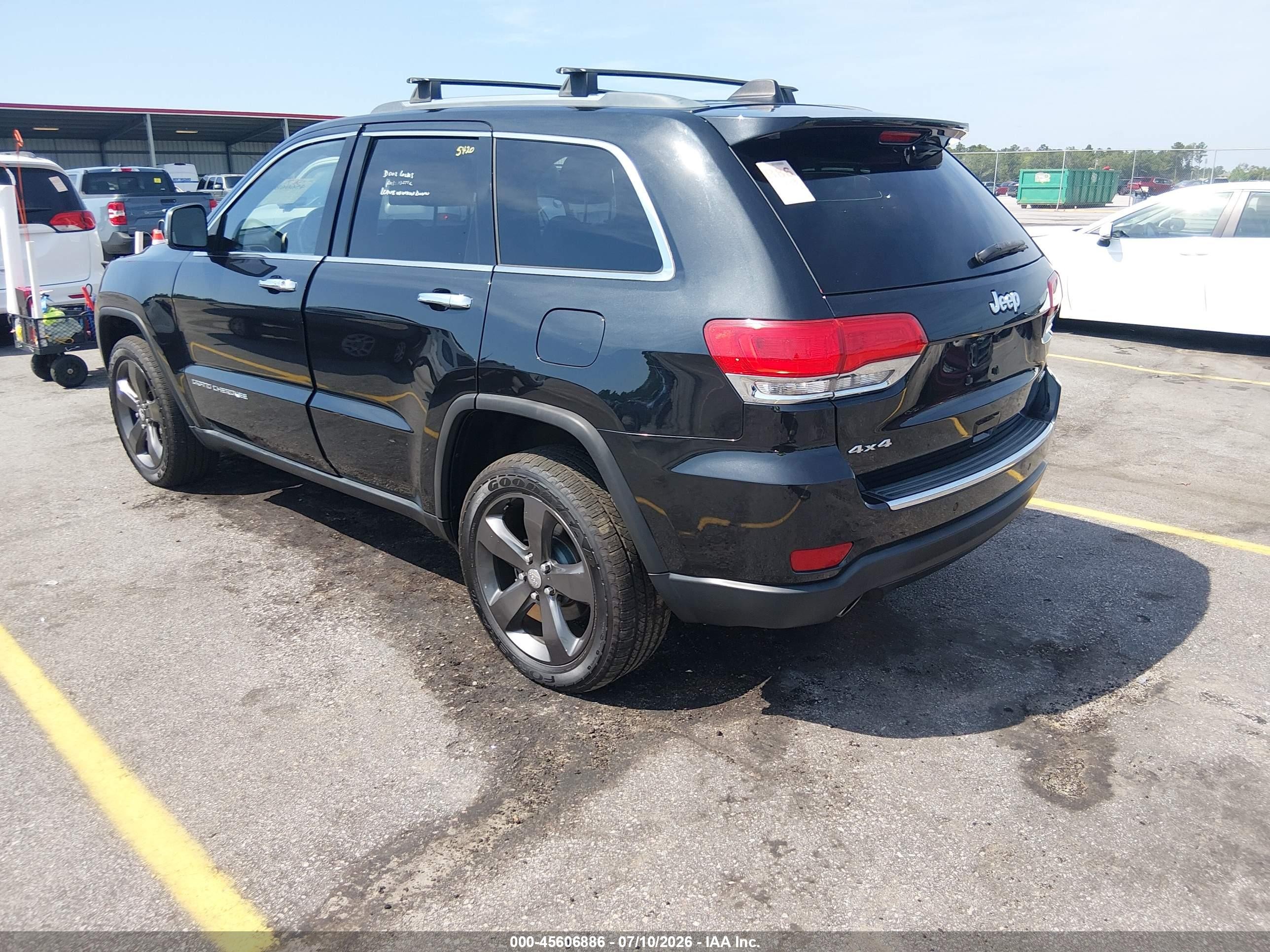 2014 Jeep Grand Cherokee Limited Black vin: 1C4RJFBG9EC299379