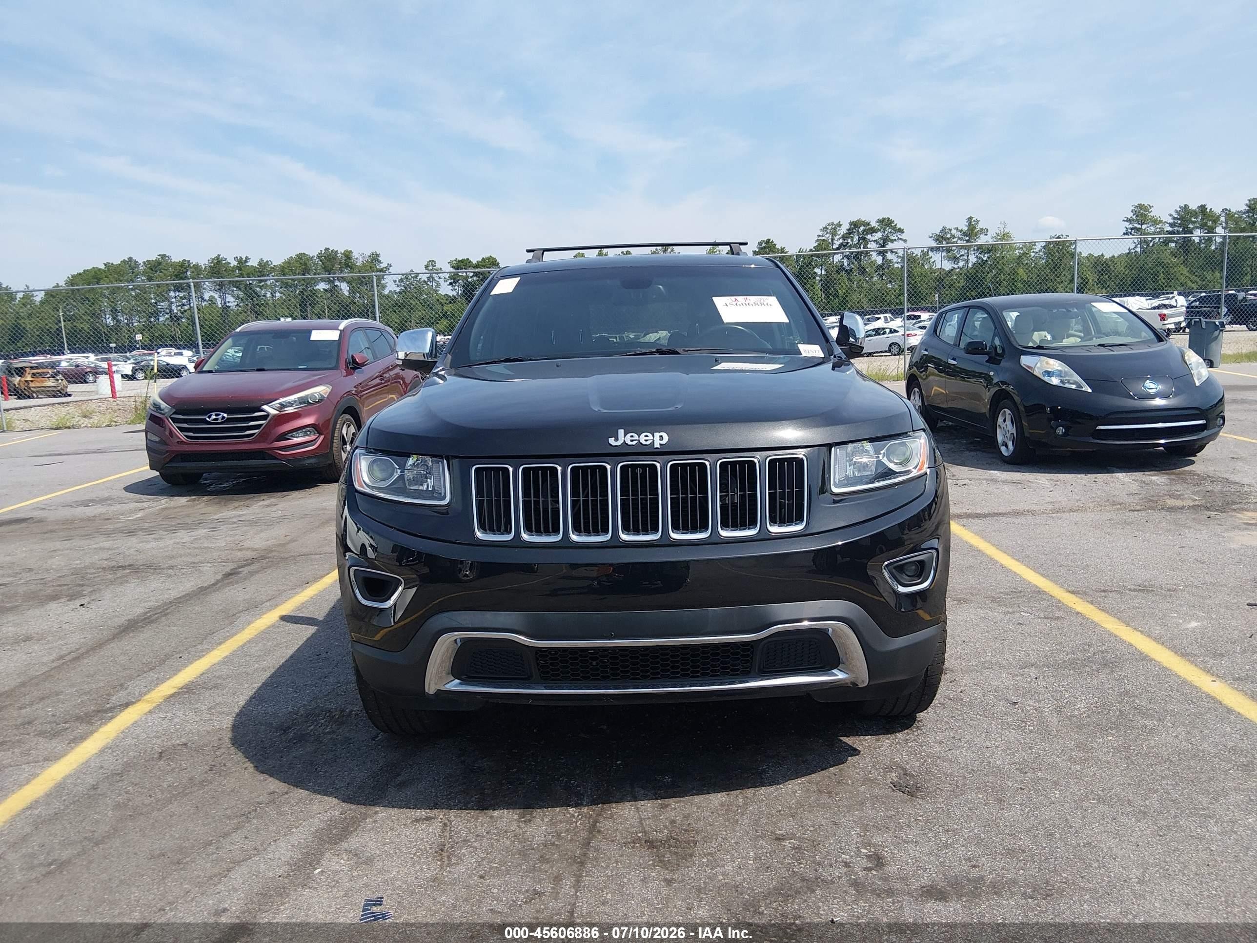 2014 Jeep Grand Cherokee Limited Black vin: 1C4RJFBG9EC299379