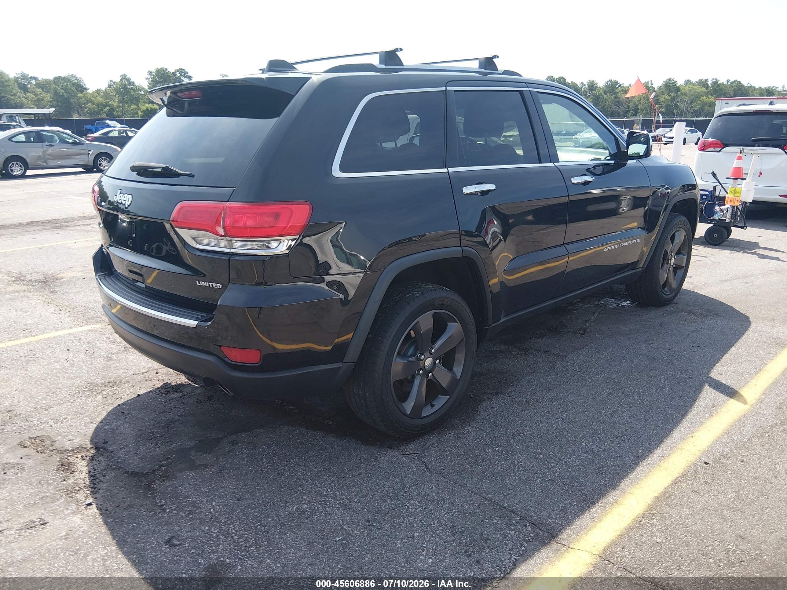 2014 Jeep Grand Cherokee Limited Black vin: 1C4RJFBG9EC299379