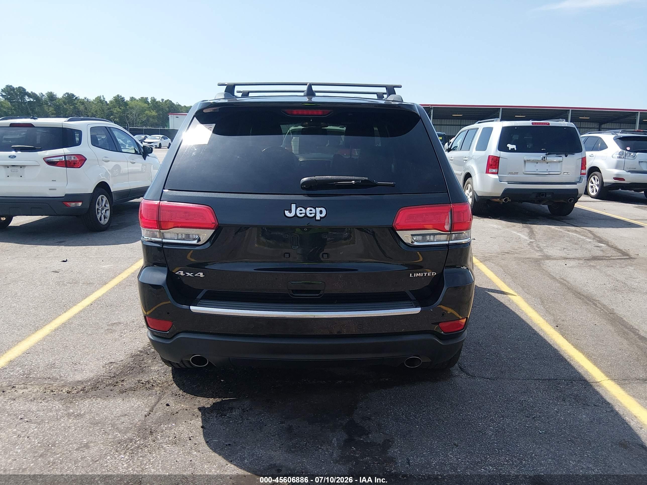 2014 Jeep Grand Cherokee Limited Black vin: 1C4RJFBG9EC299379