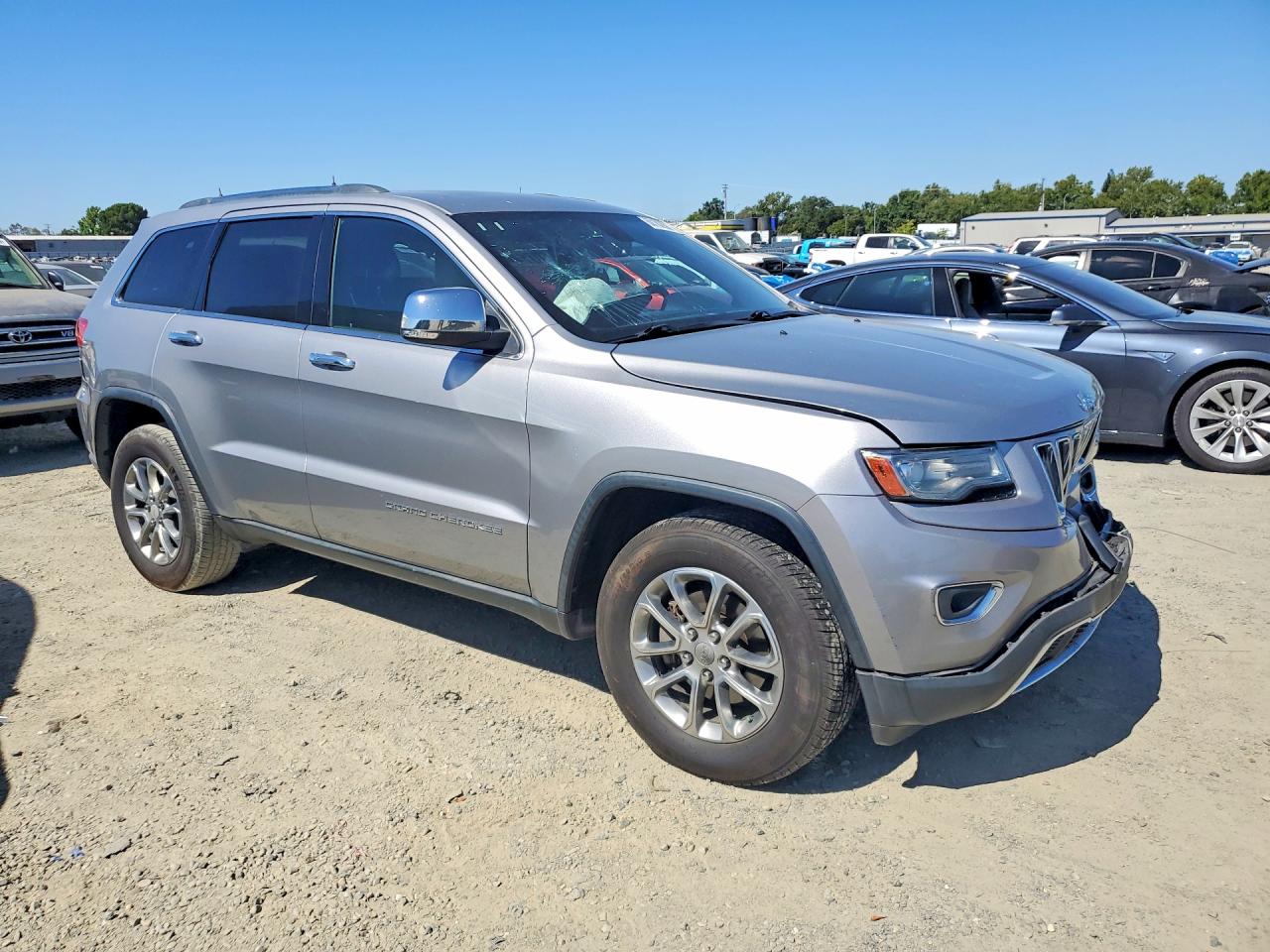 2014 Jeep Grand Cherokee Limited Silver vin: 1C4RJFBG9EC302779