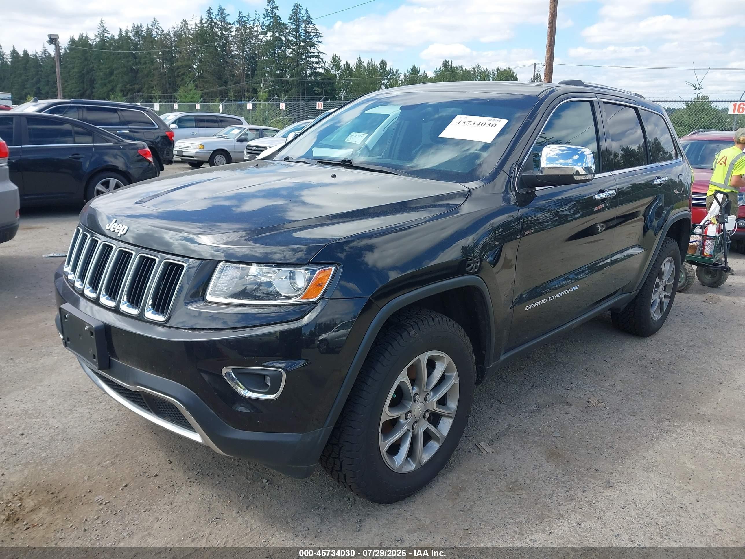 2014 Jeep Grand Cherokee Limited Black vin: 1C4RJFBG9EC327178