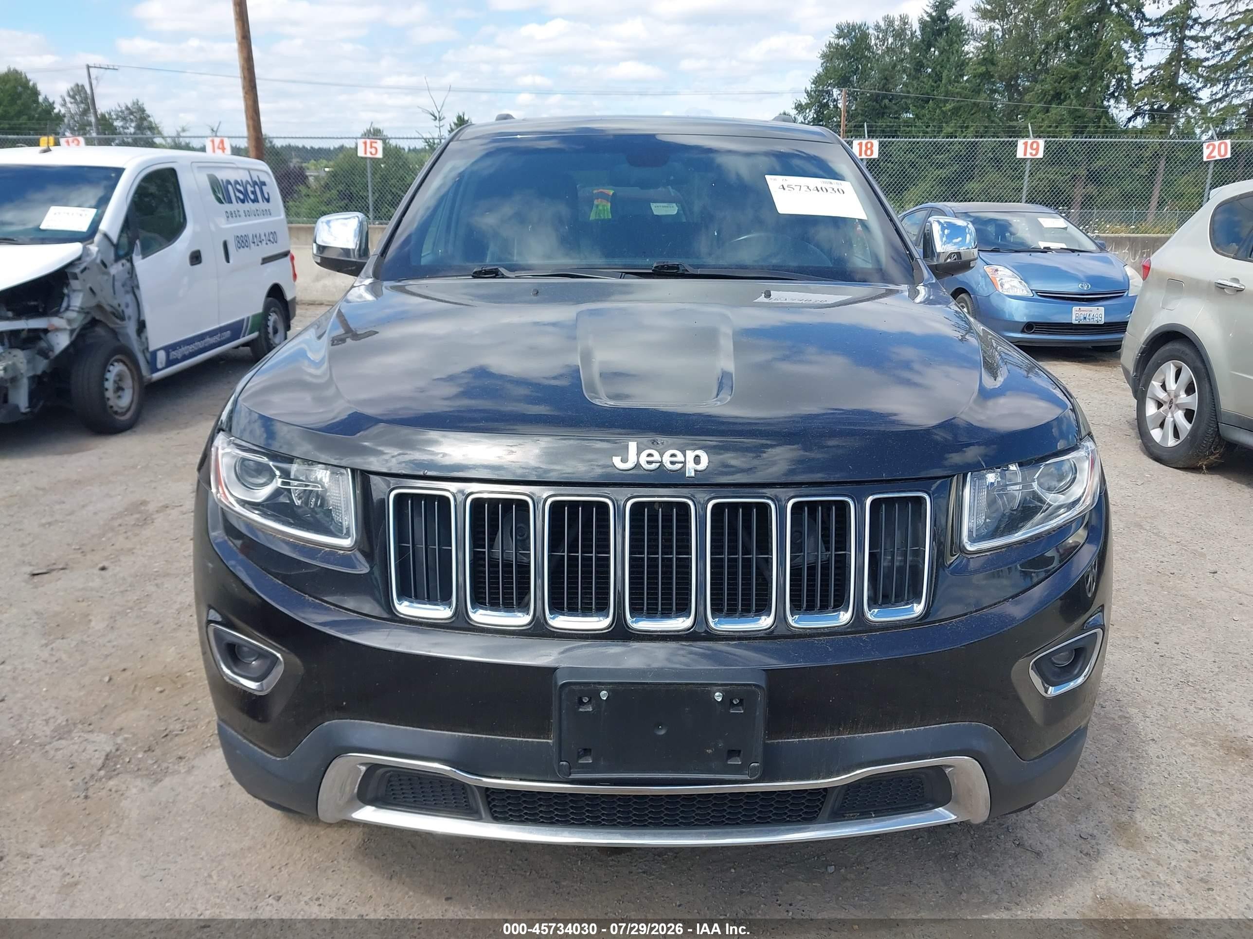 2014 Jeep Grand Cherokee Limited Black vin: 1C4RJFBG9EC327178